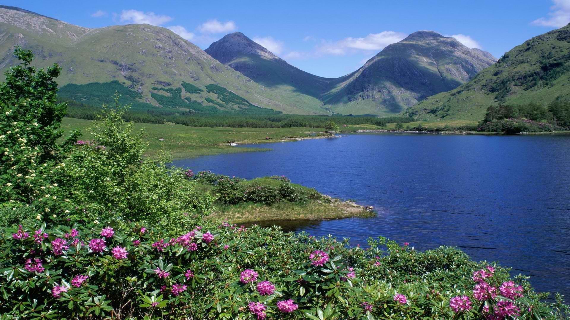 Scotland Beautiful Mountains Lake Wallpapers
