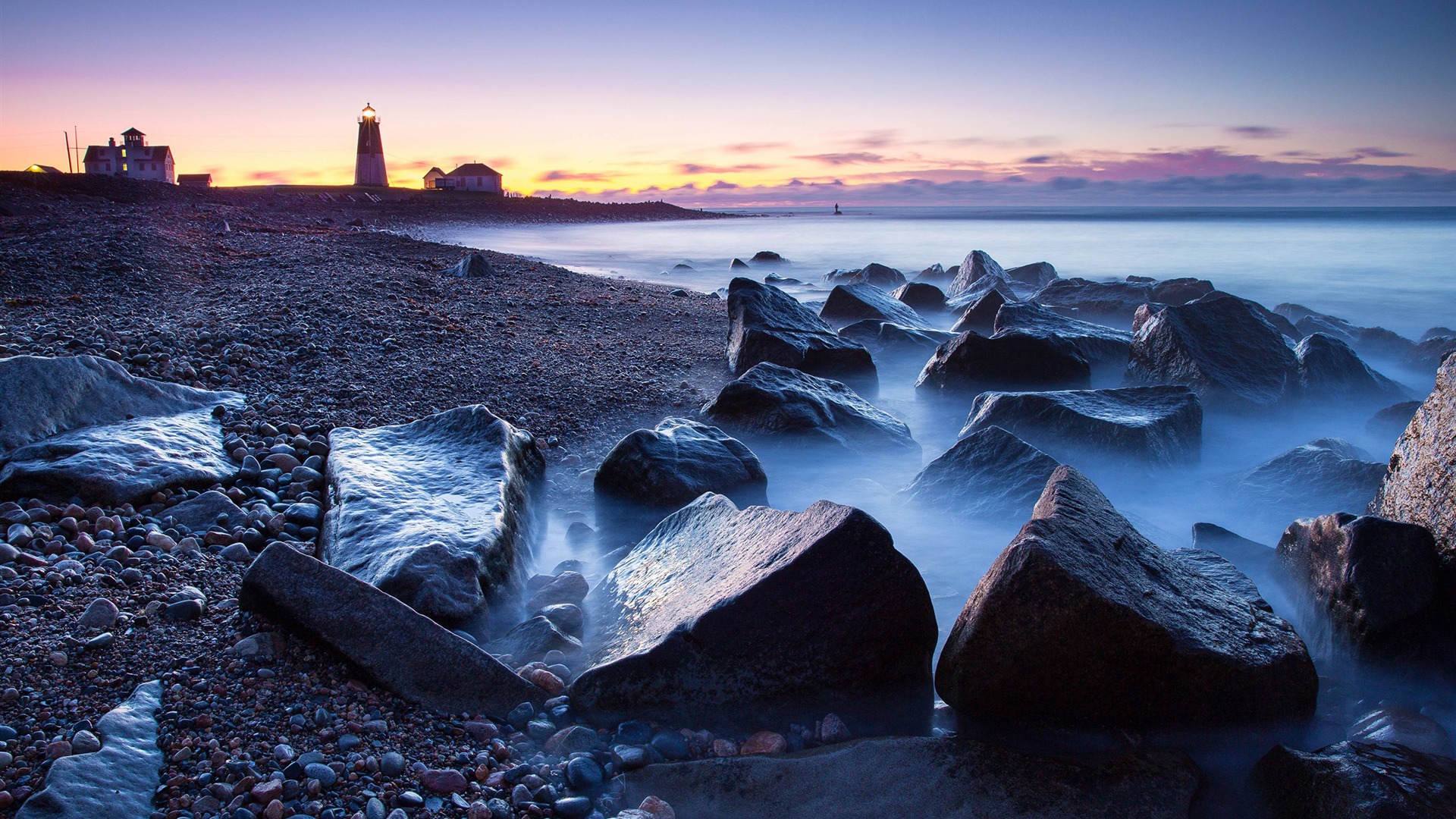 Sea Gradient Shore Wallpapers