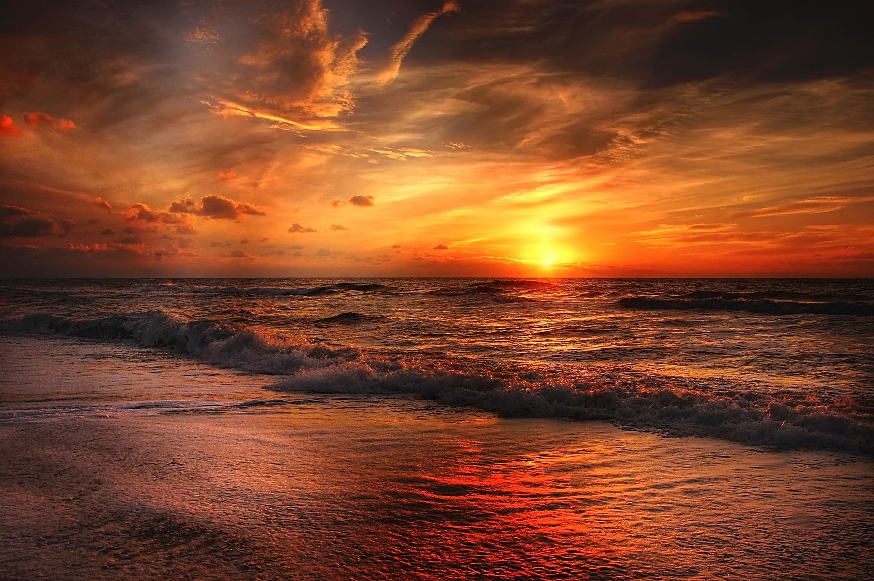 Sea Shore And Sunset Wallpapers