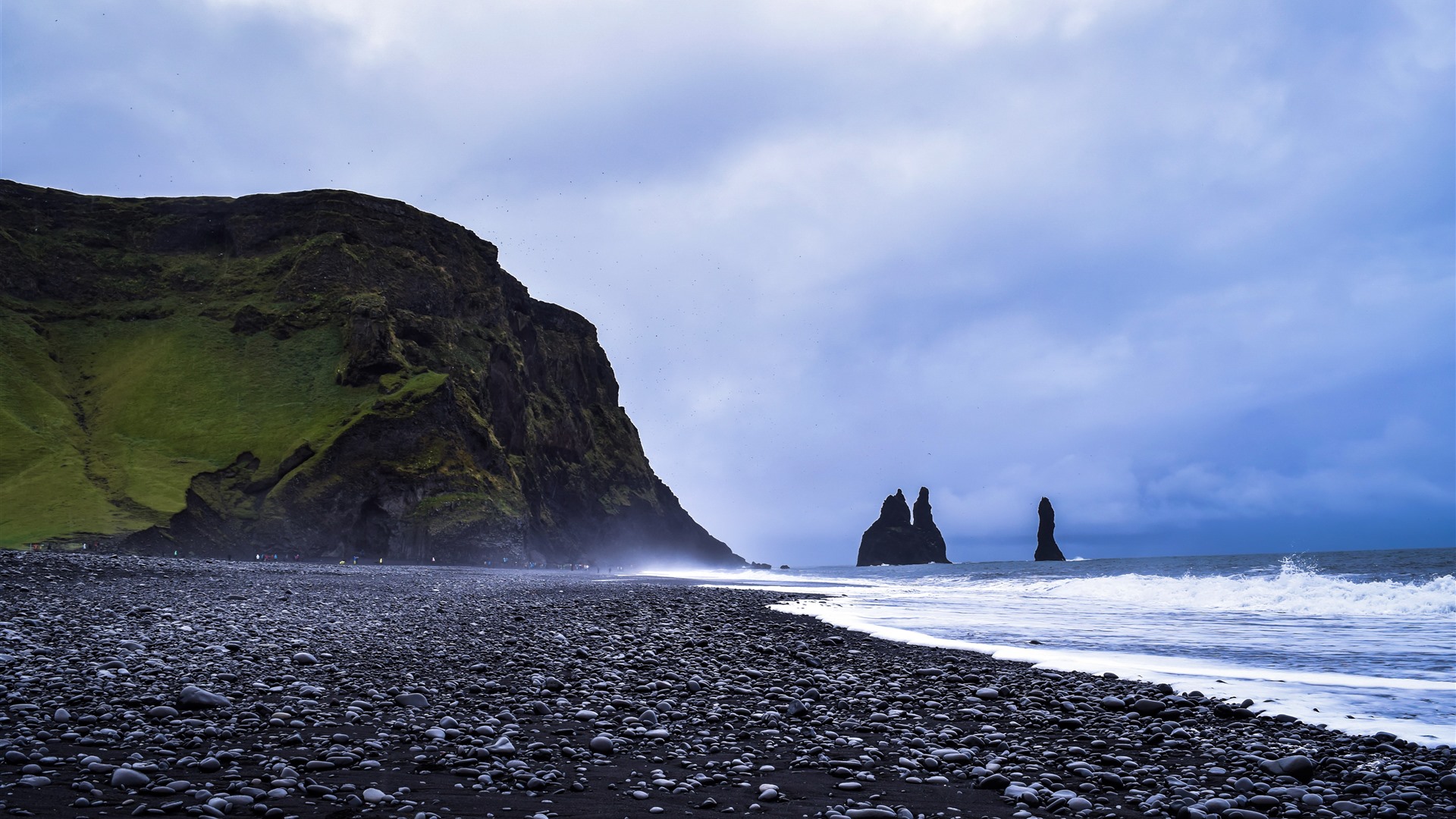 Seashore Iceland Mountains 5K Wallpapers