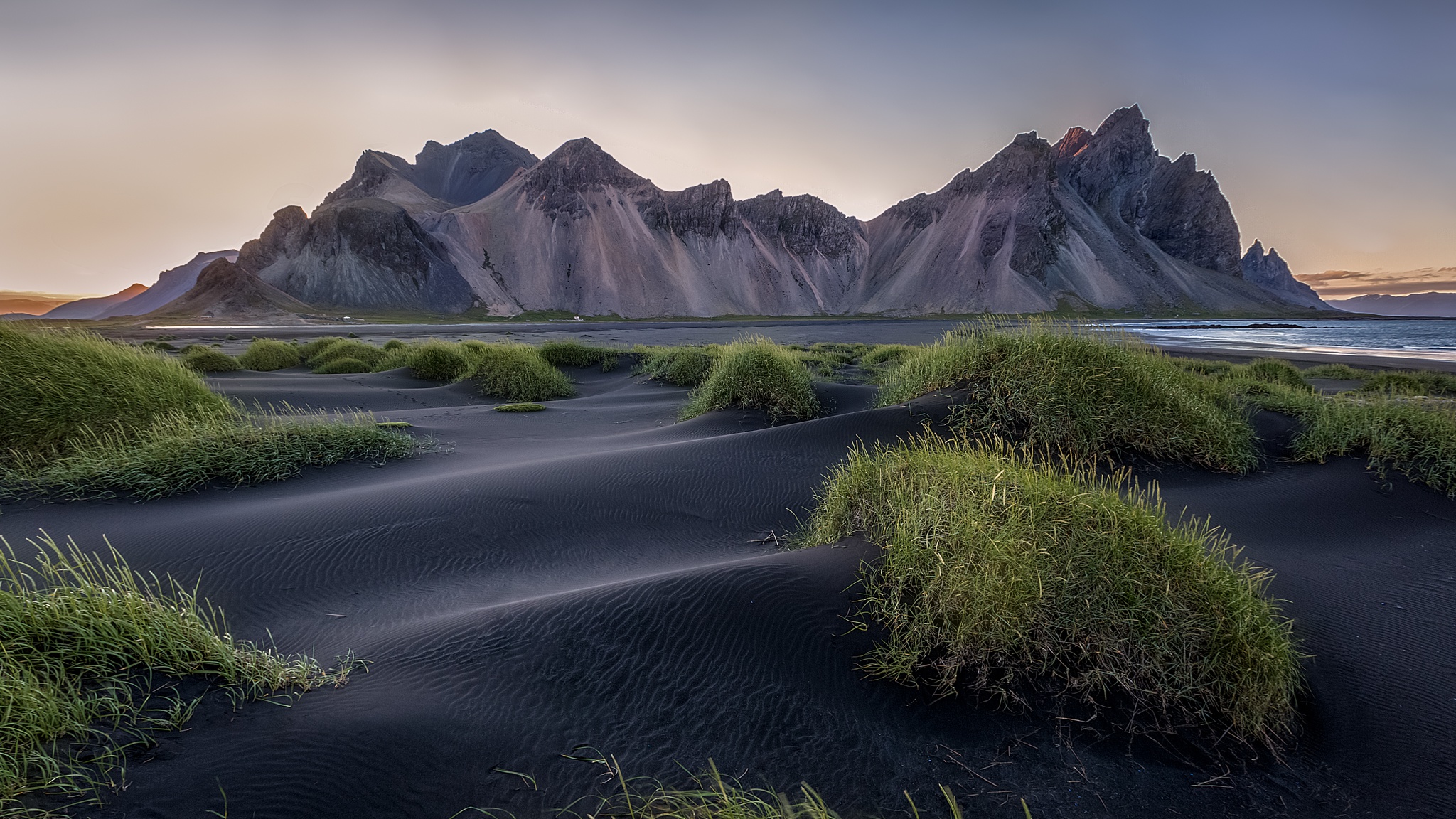 Seashore Iceland Mountains 5K Wallpapers