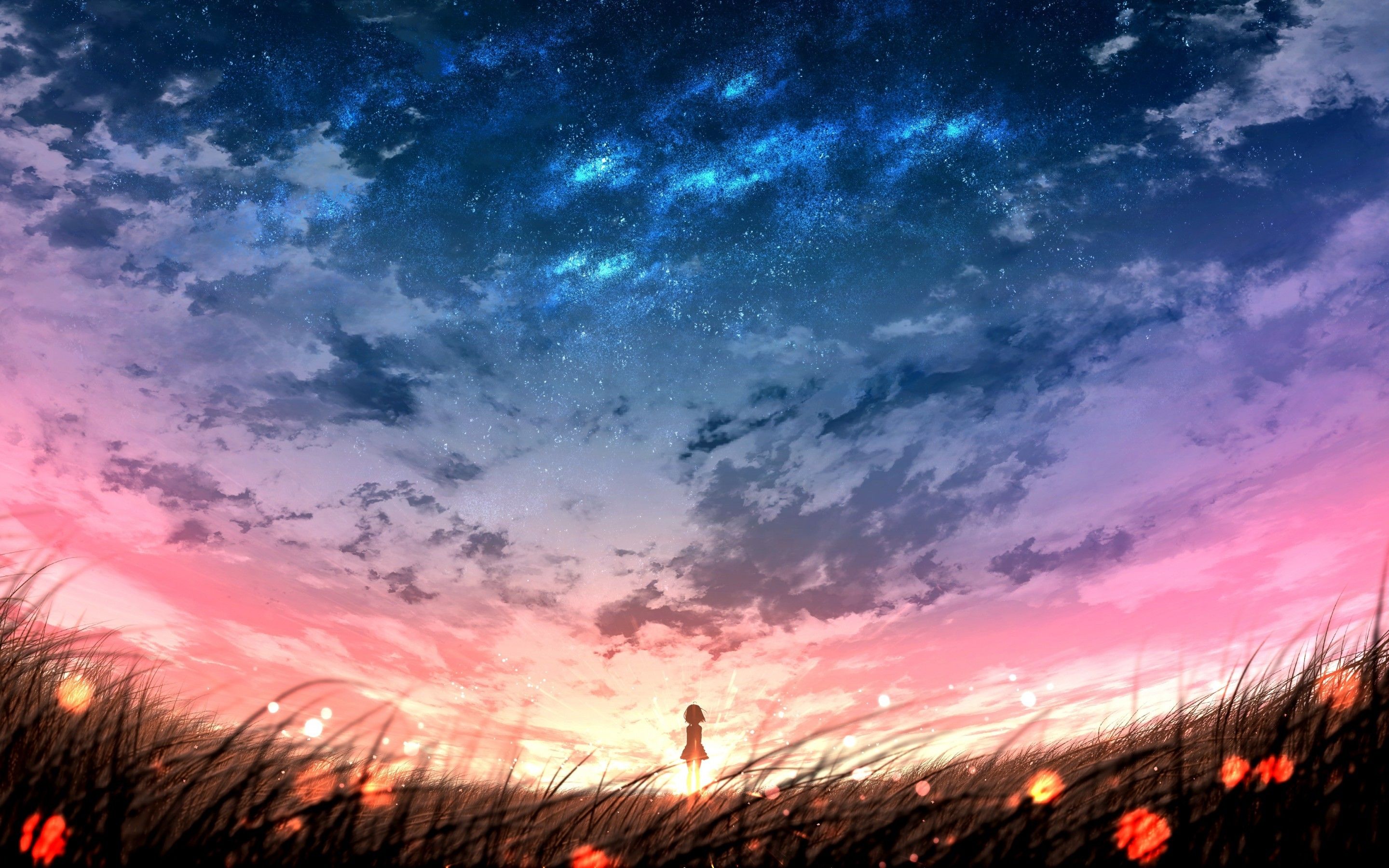 Sky Sunset Animeart Wallpapers