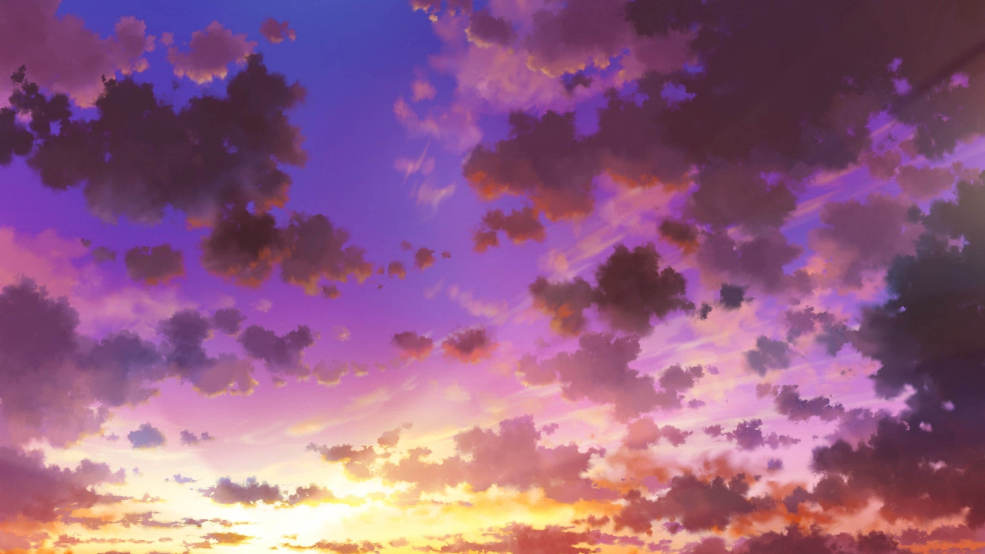 Sky Sunset Animeart Wallpapers