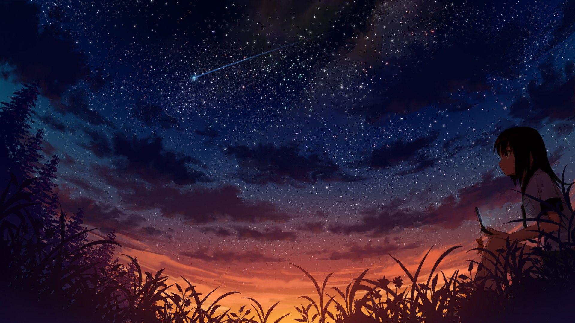 Sky Sunset Animeart Wallpapers