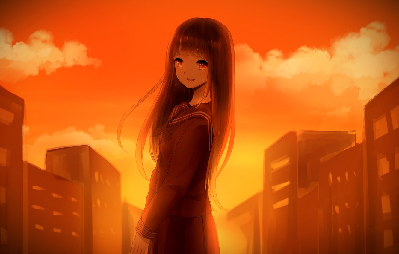 Sky Sunset Animeart Wallpapers