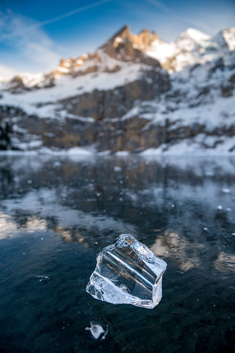 Snow Ice Mountains Reflection On Lake Wallpapers