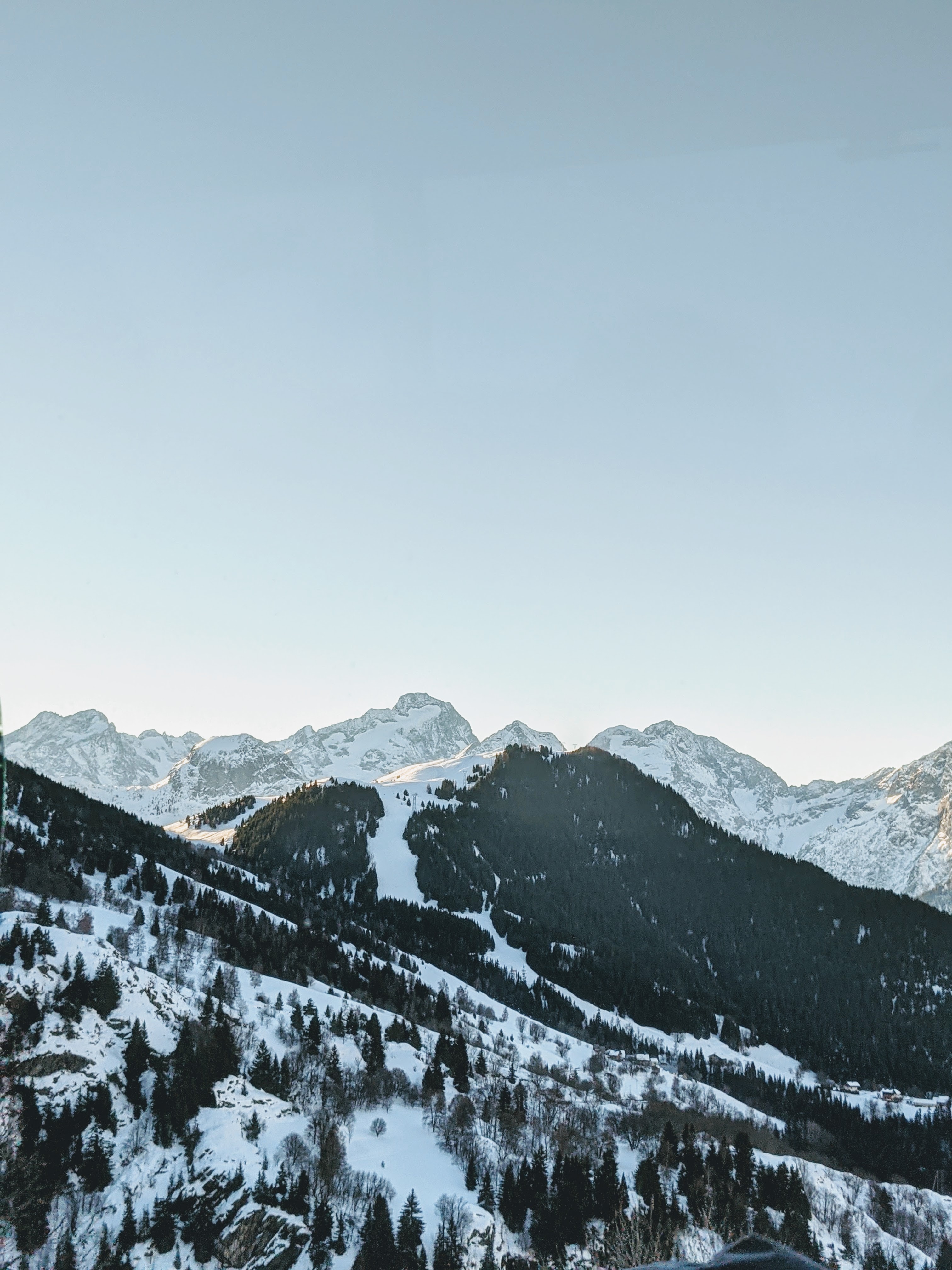 Snow On A Mountain Behind The Desert Wallpapers