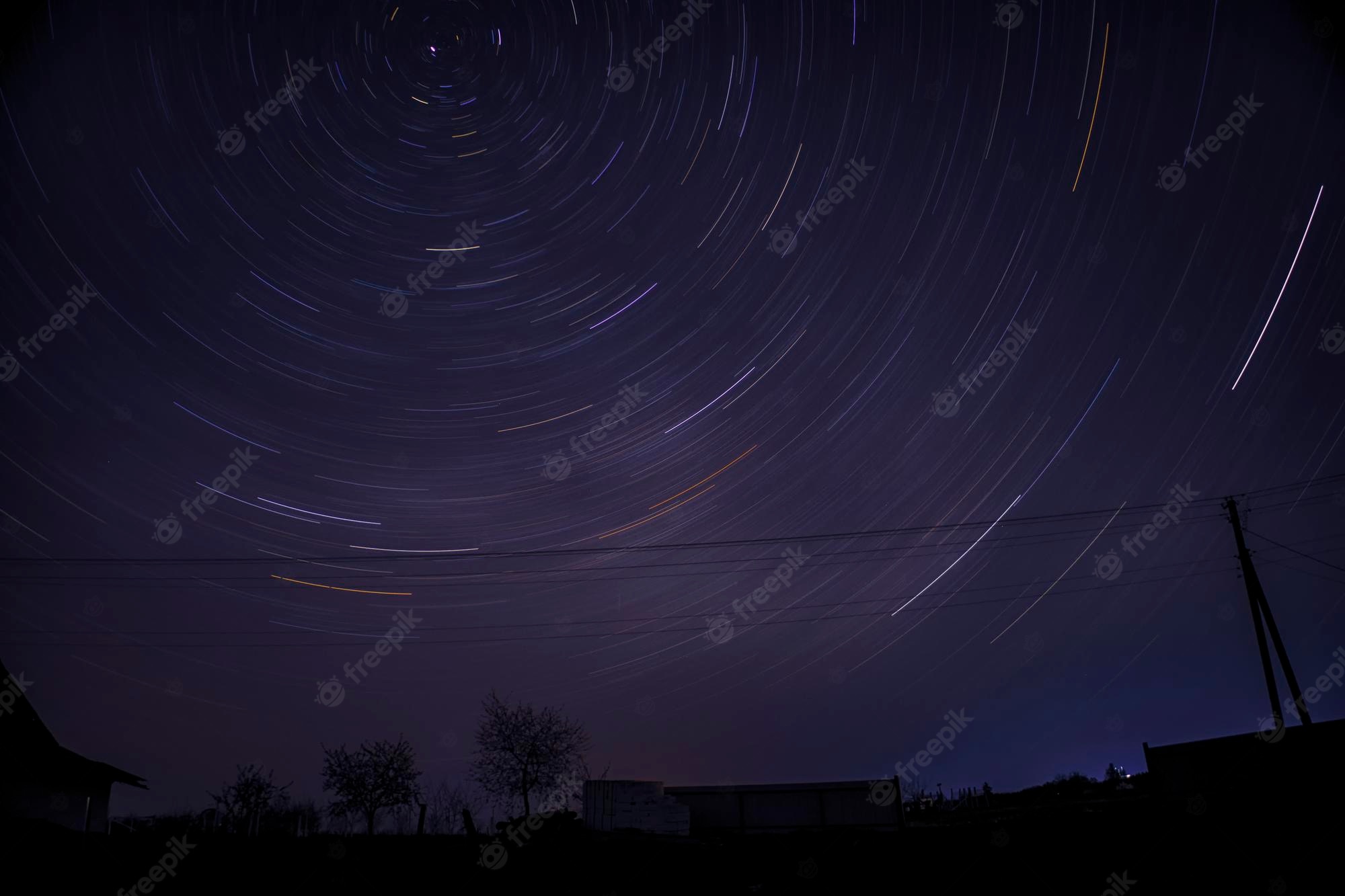 Star Trail In The Night Sky Wallpapers