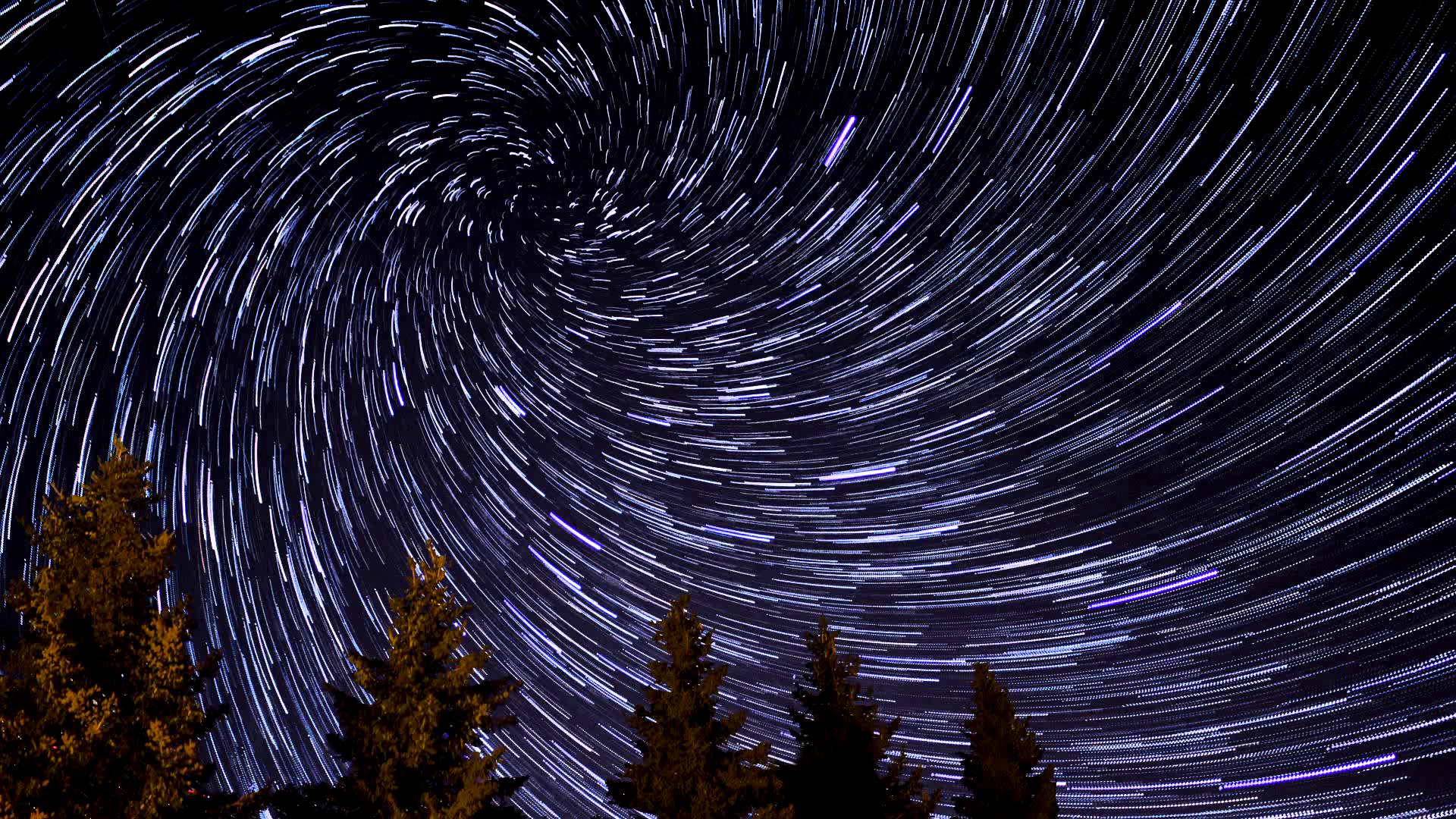 Star Trails Over The Lone Cabin Wallpapers