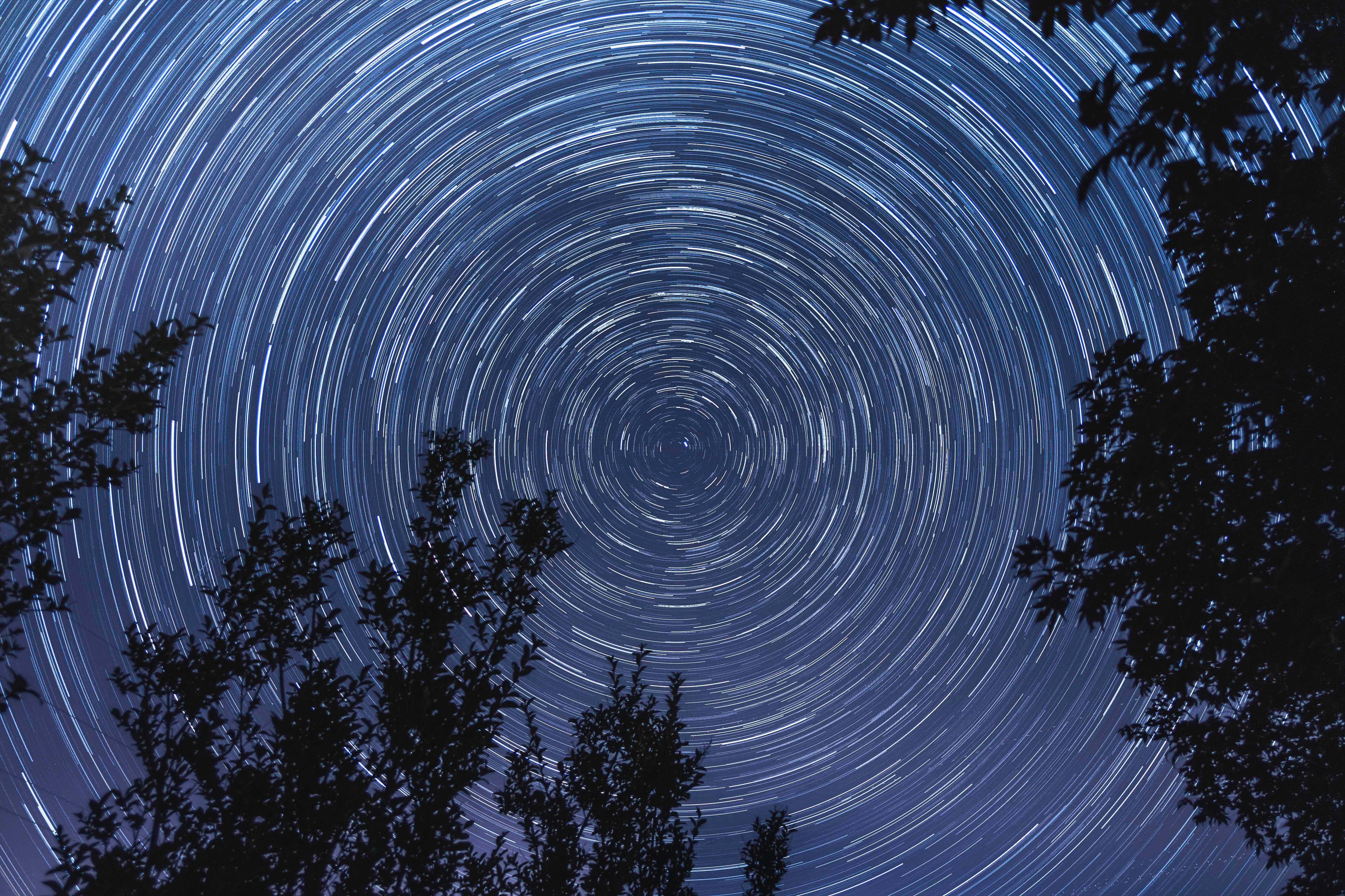 Star Trails Over The Lone Cabin Wallpapers