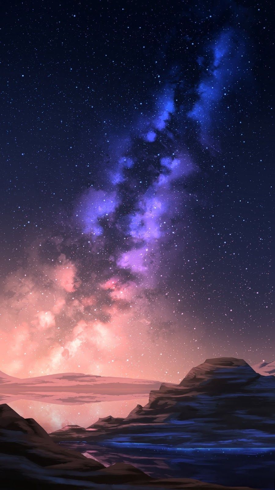 Starry Mountain Night Wallpapers