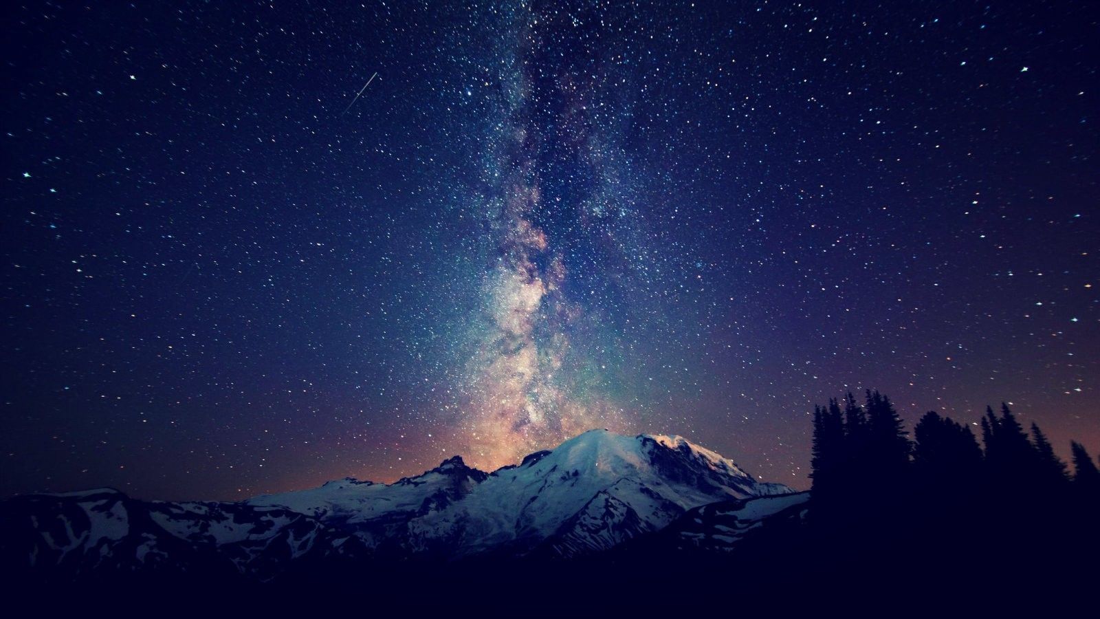 Starry Star Sky And Mountain Wallpapers