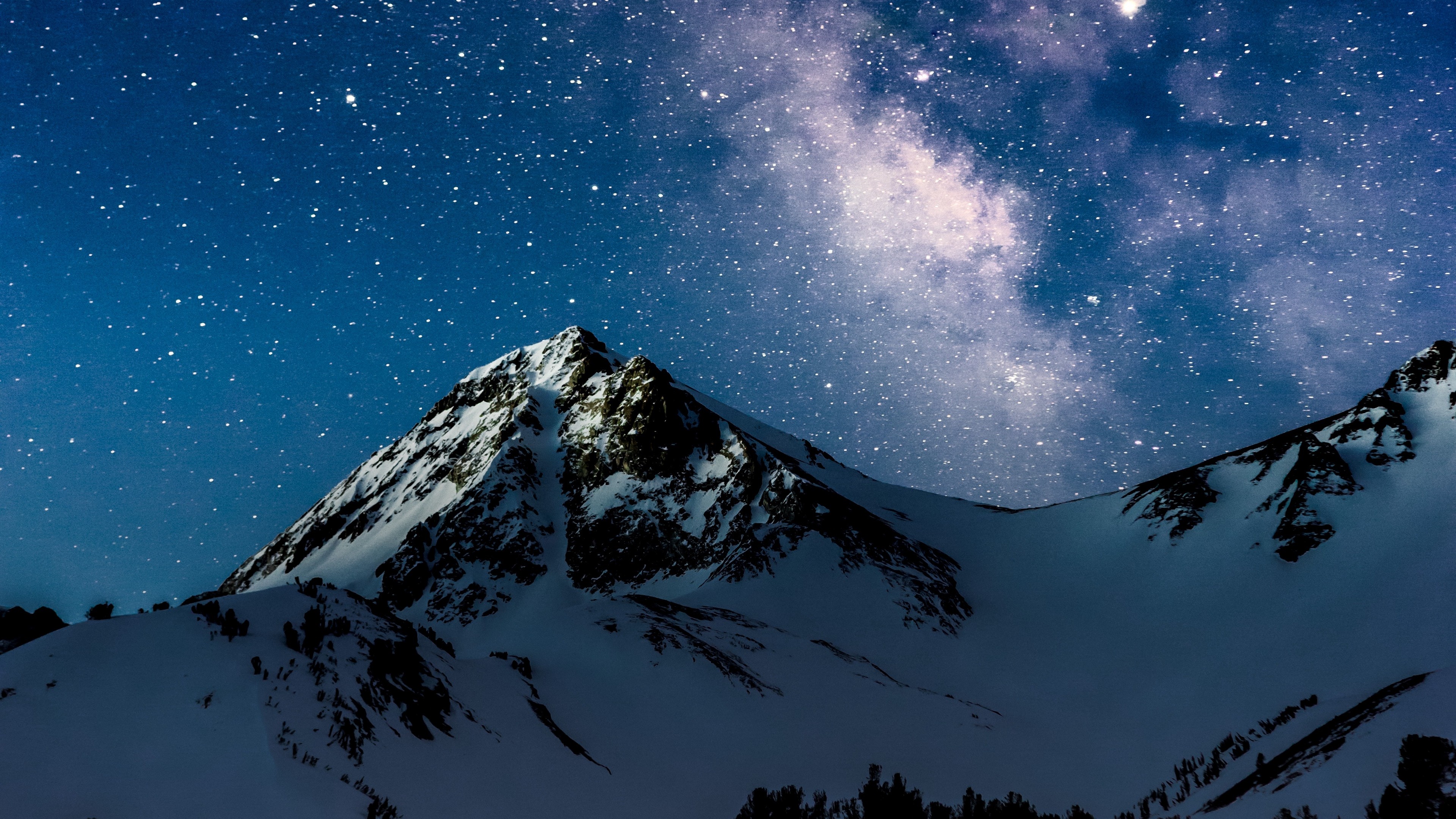 Starry Star Sky And Mountain Wallpapers