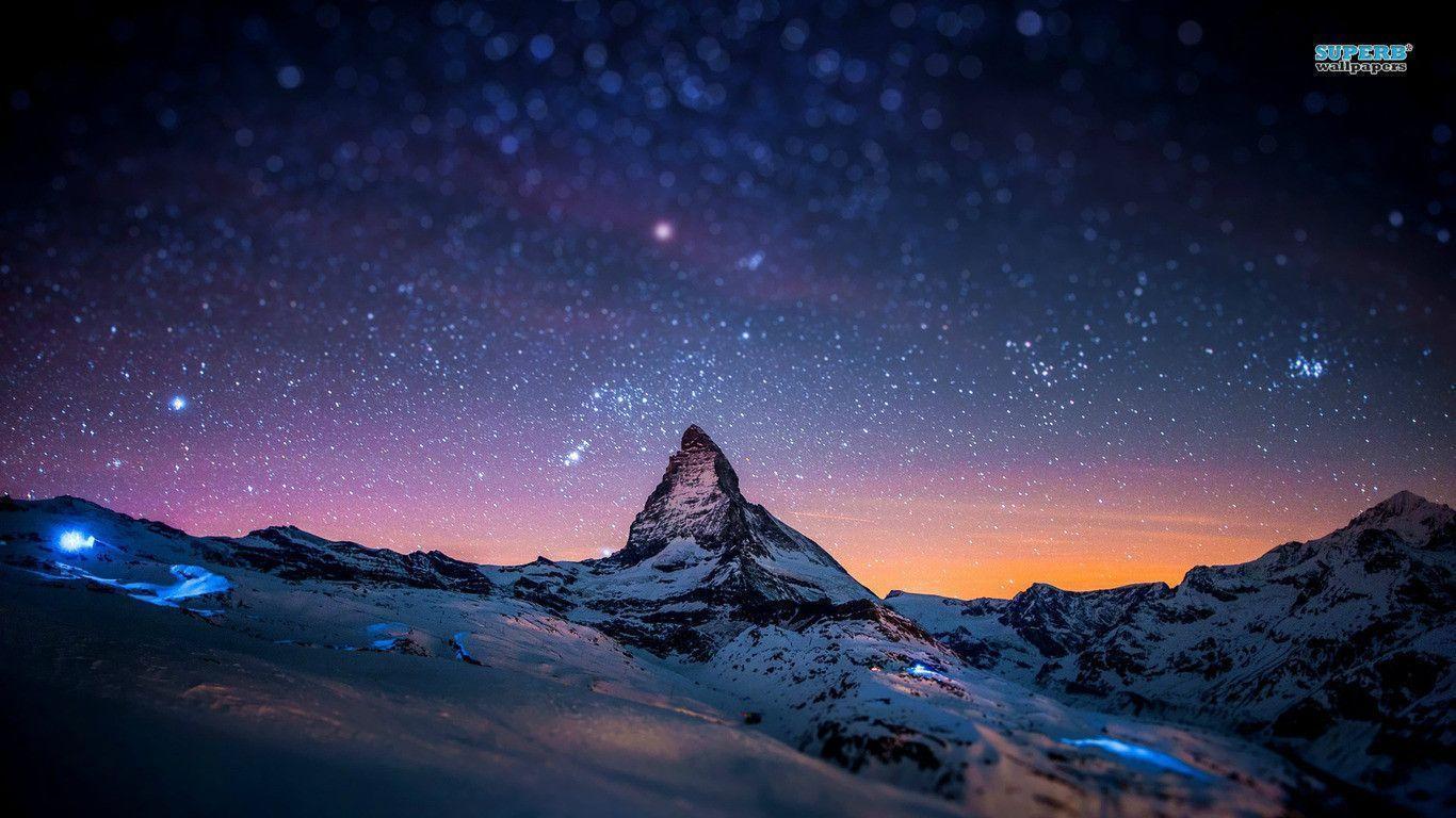 Starry Winter Night Wallpapers