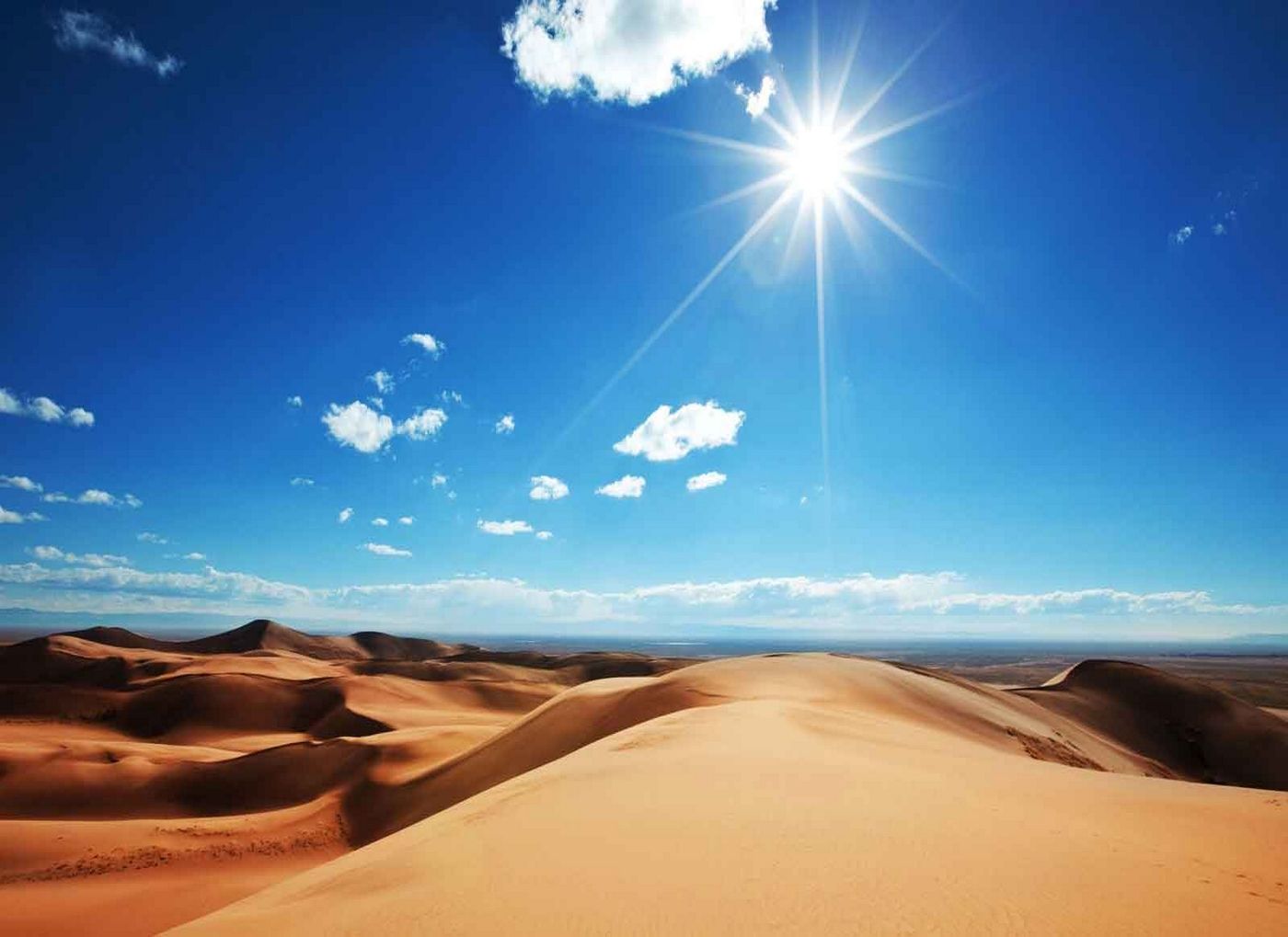 Sunny Day In Desert 4K Wallpapers