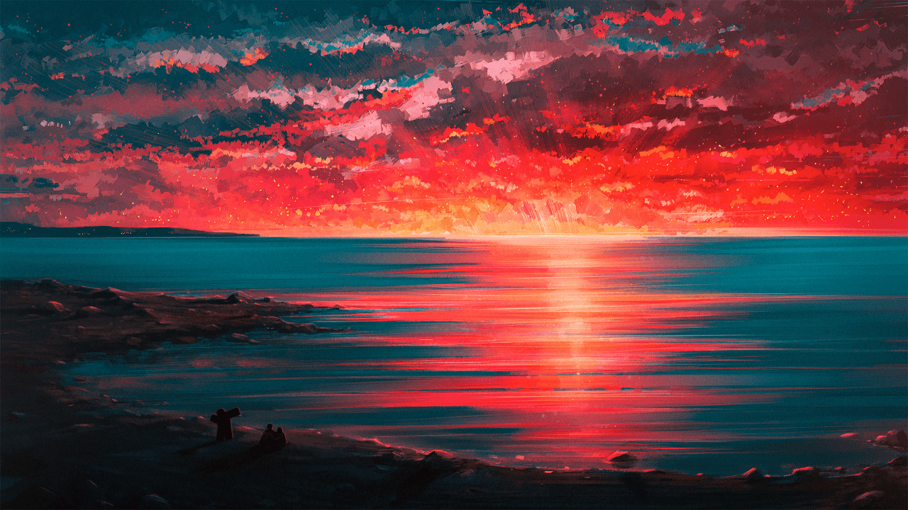 Sunset Digital Art 4K Wallpapers