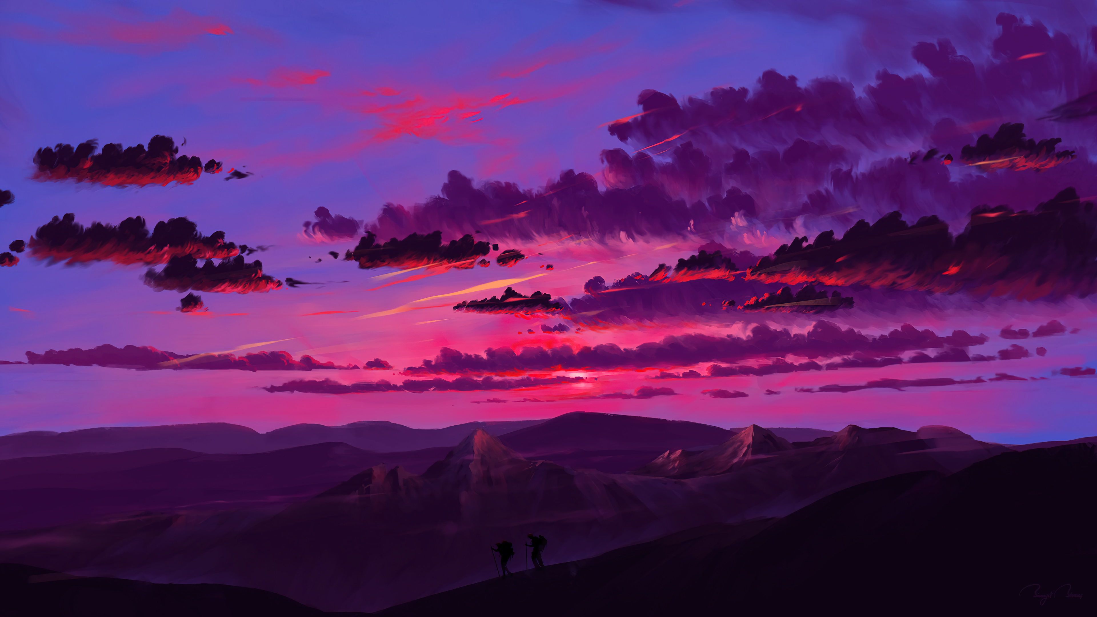 Sunset Digital Art 4K Wallpapers