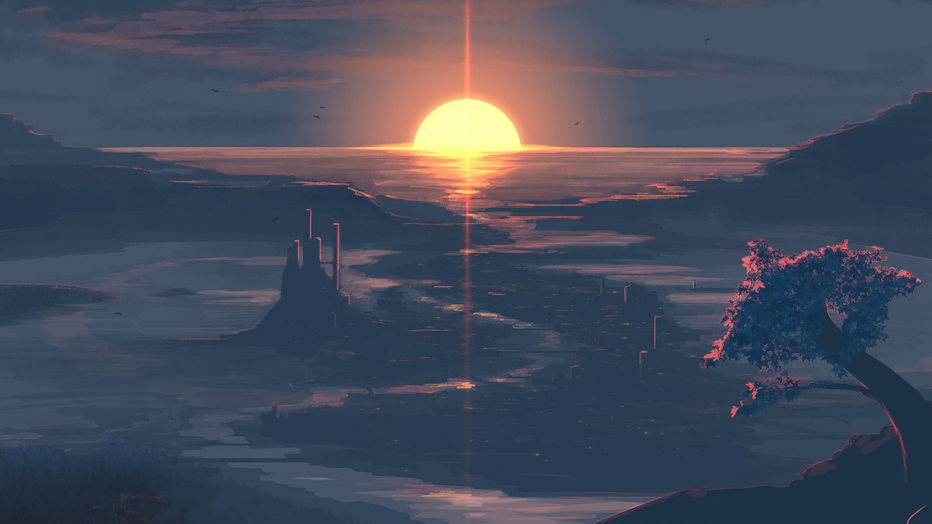 Sunset Digital Art 4K Wallpapers