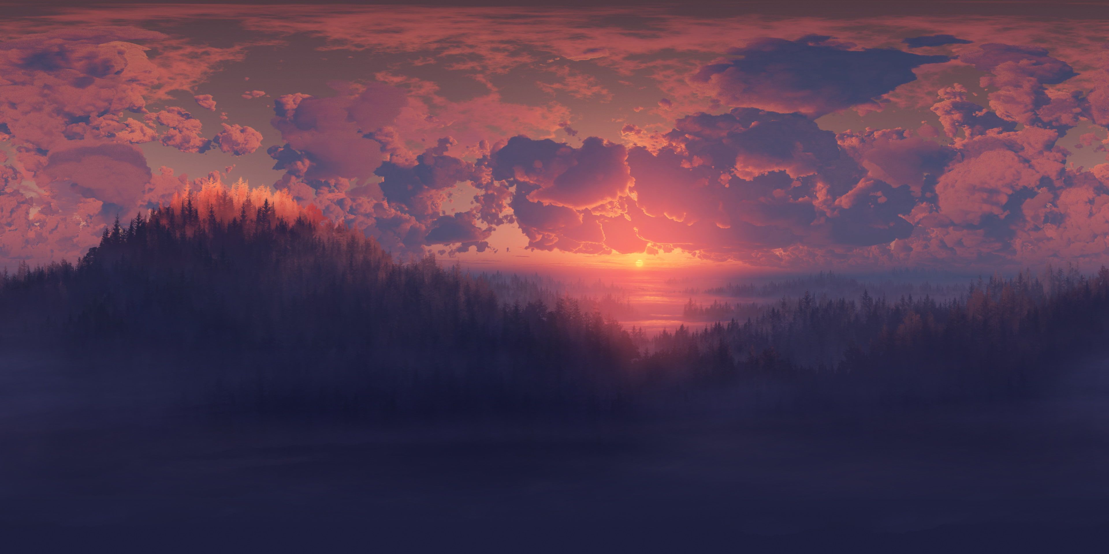 Sunset Digital Art 4K Wallpapers