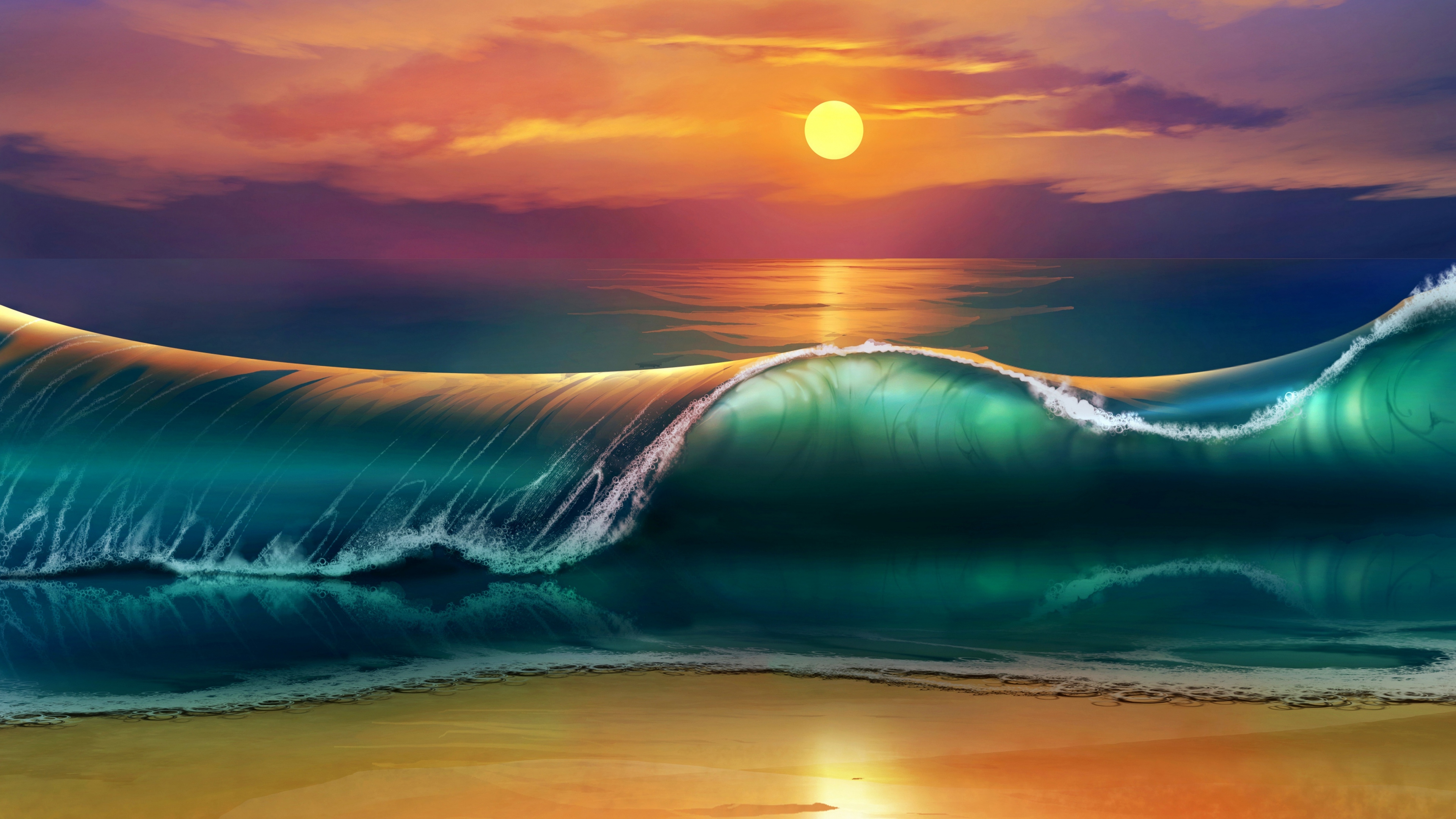 Sunset Digital Art 4K Wallpapers