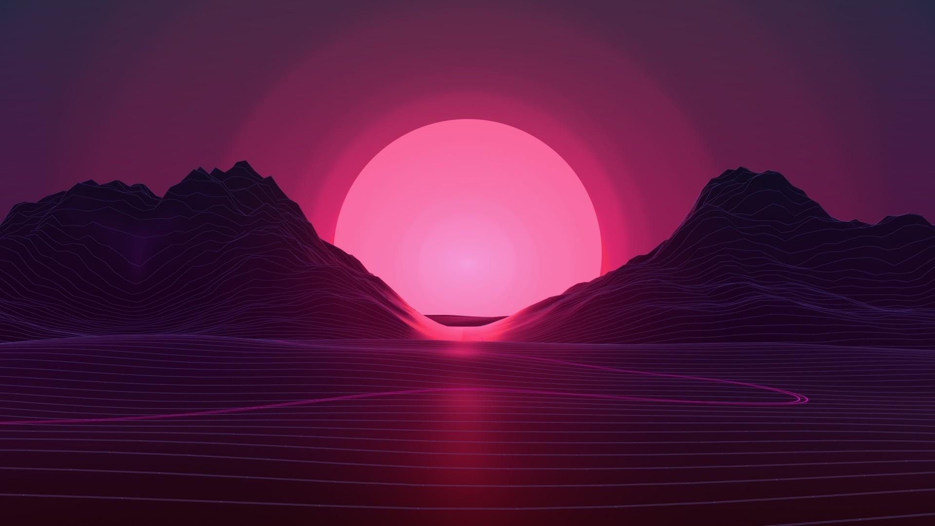 Sunset Digital Art 4K Wallpapers