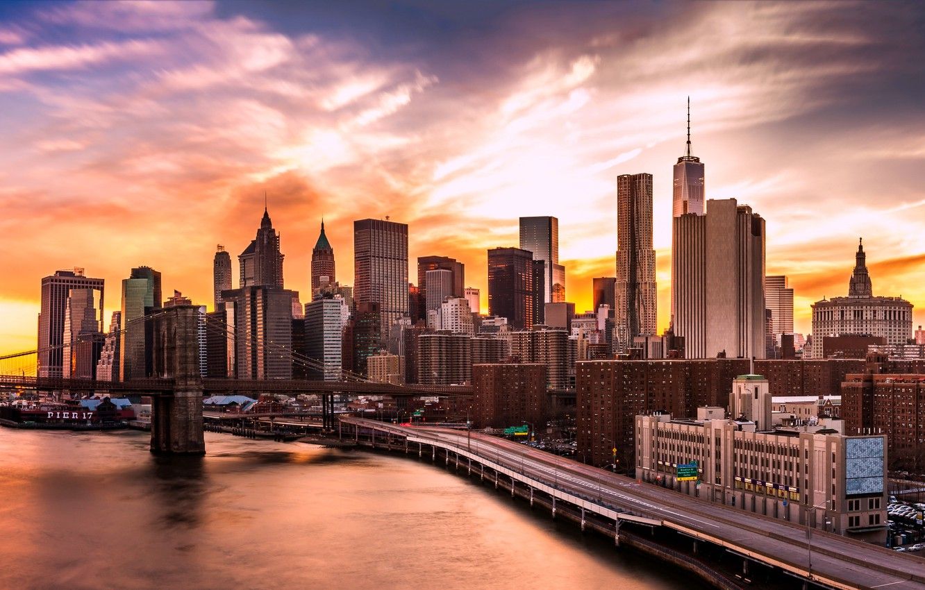 Sunset In Manhattan Wallpapers