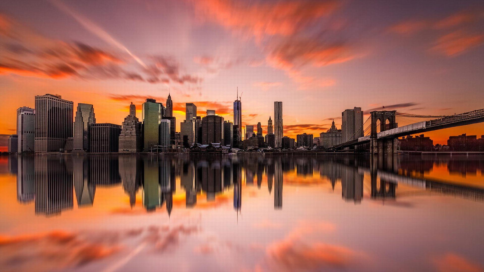 Sunset In Manhattan Wallpapers