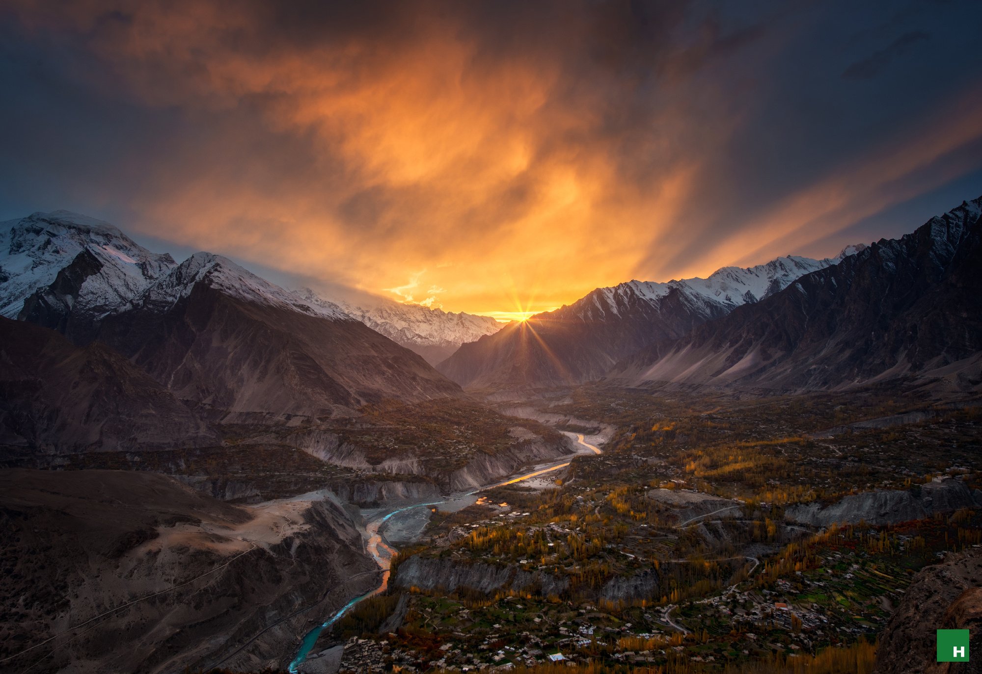 Sunset In Valley Wallpapers