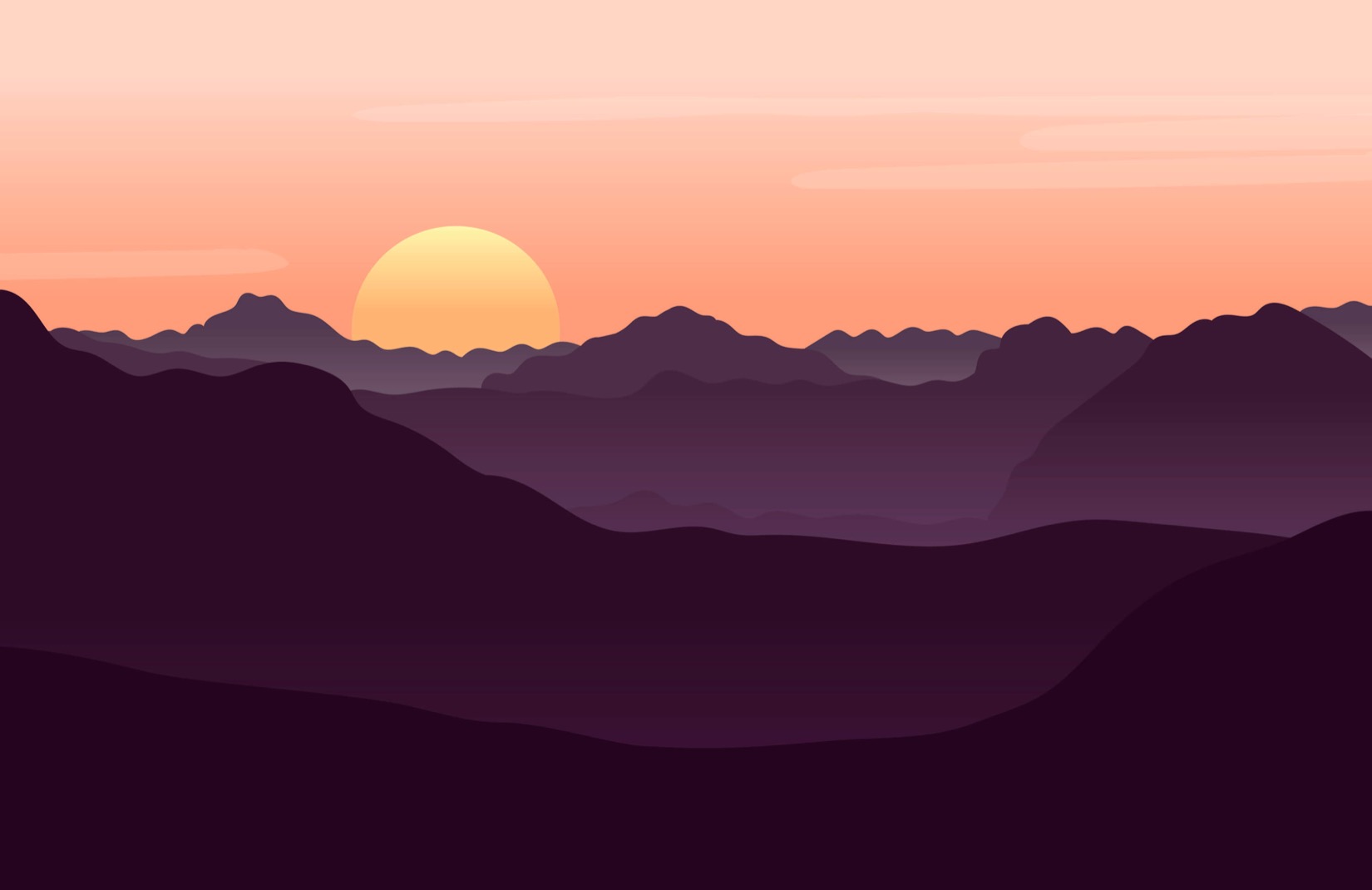 Sunset In Valley Wallpapers