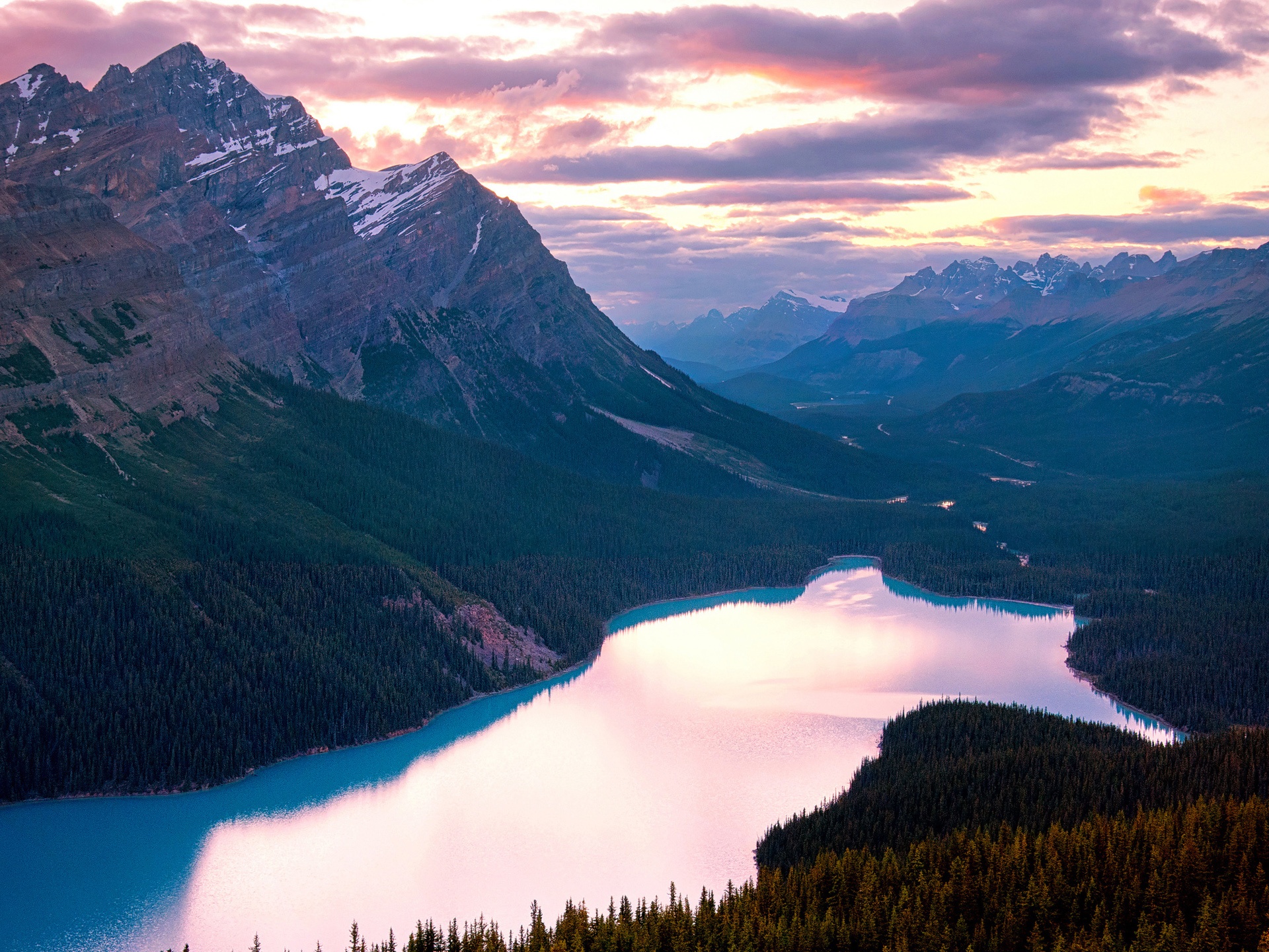 Sunset Mamquam Mountain Canada Wallpapers