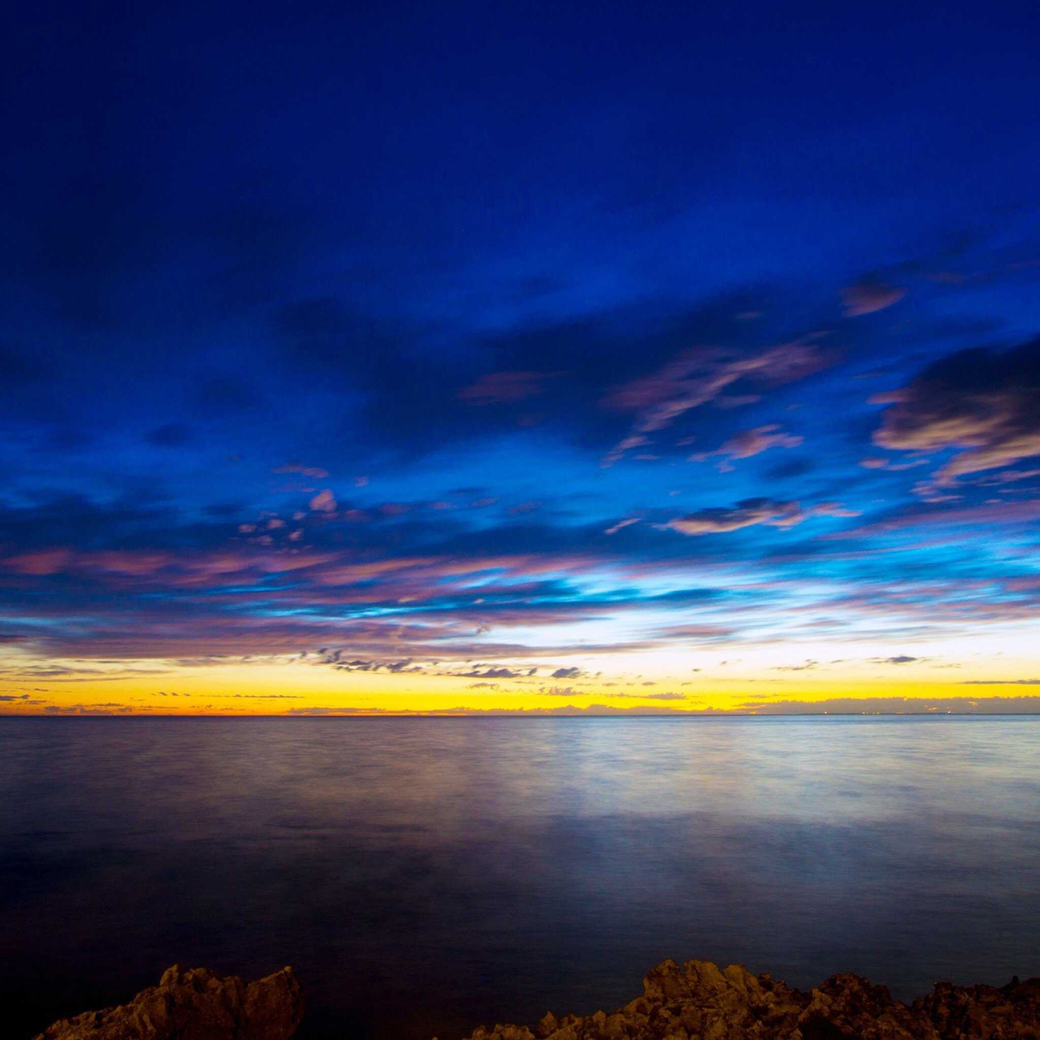 Sunset Over River In The Evening Wallpapers