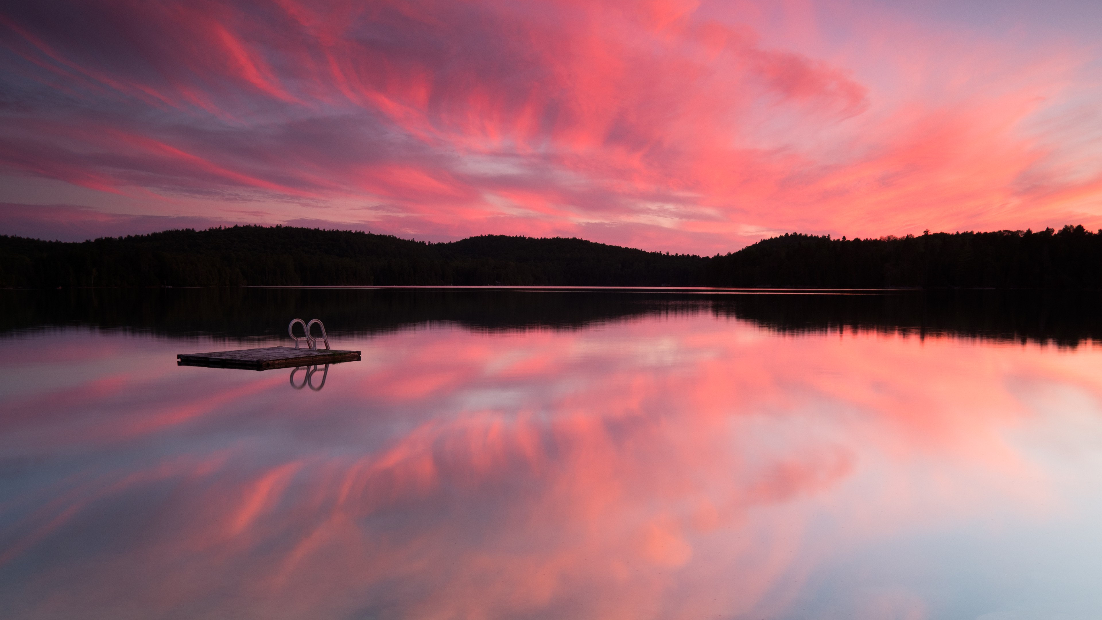 Sunset Reflection In Lake Wallpapers