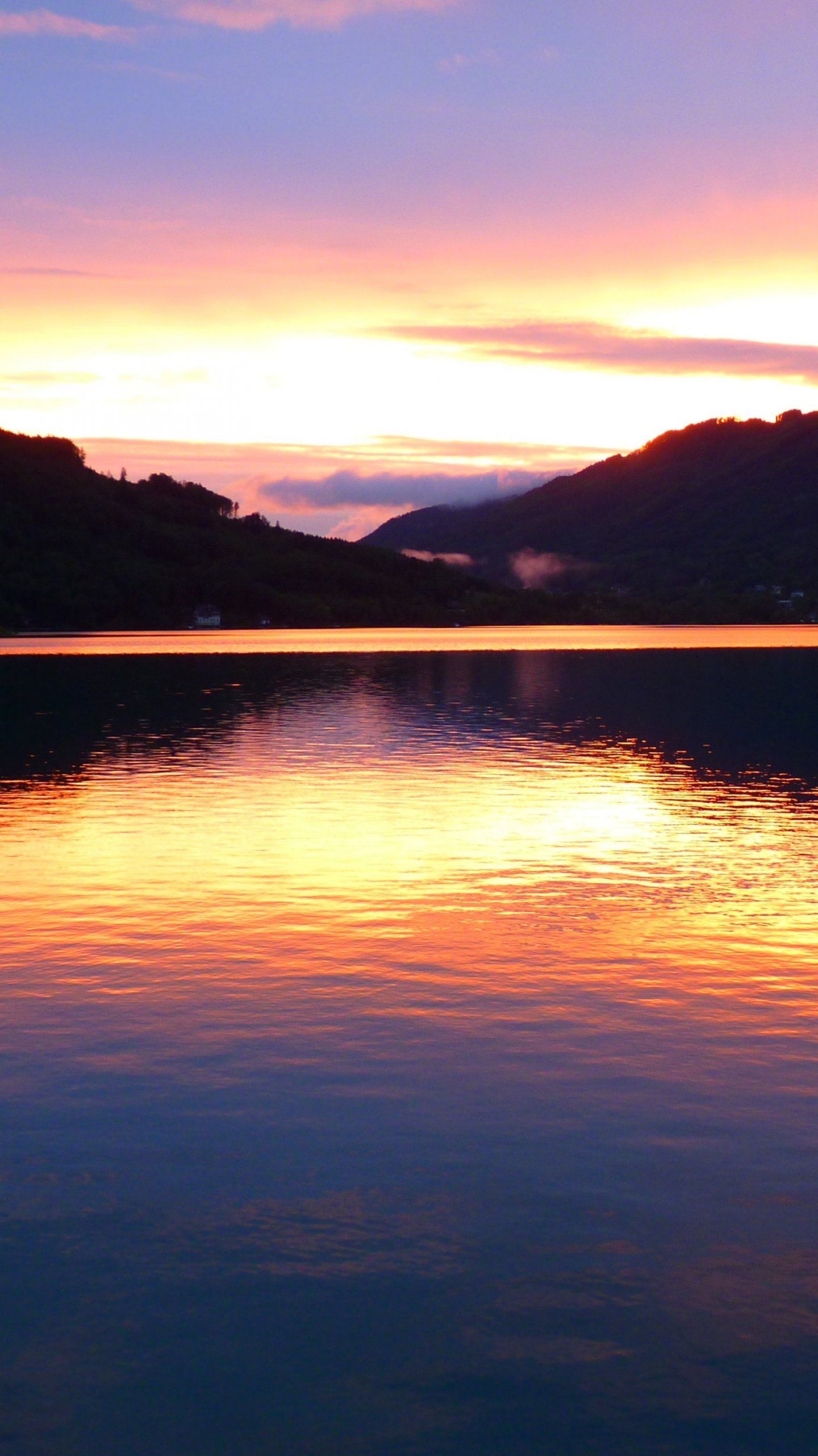 Sunset Reflection In Lake Wallpapers