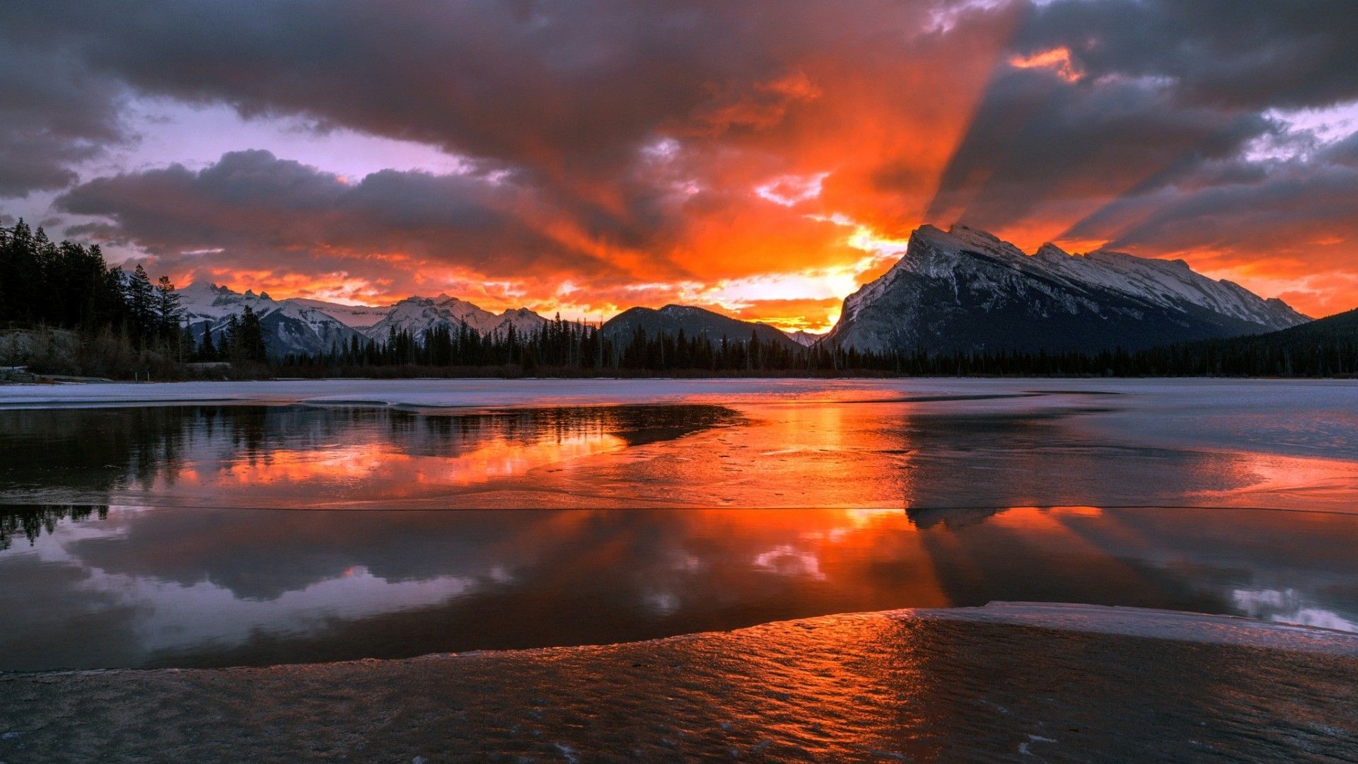 Sunset View In Canada Wallpapers