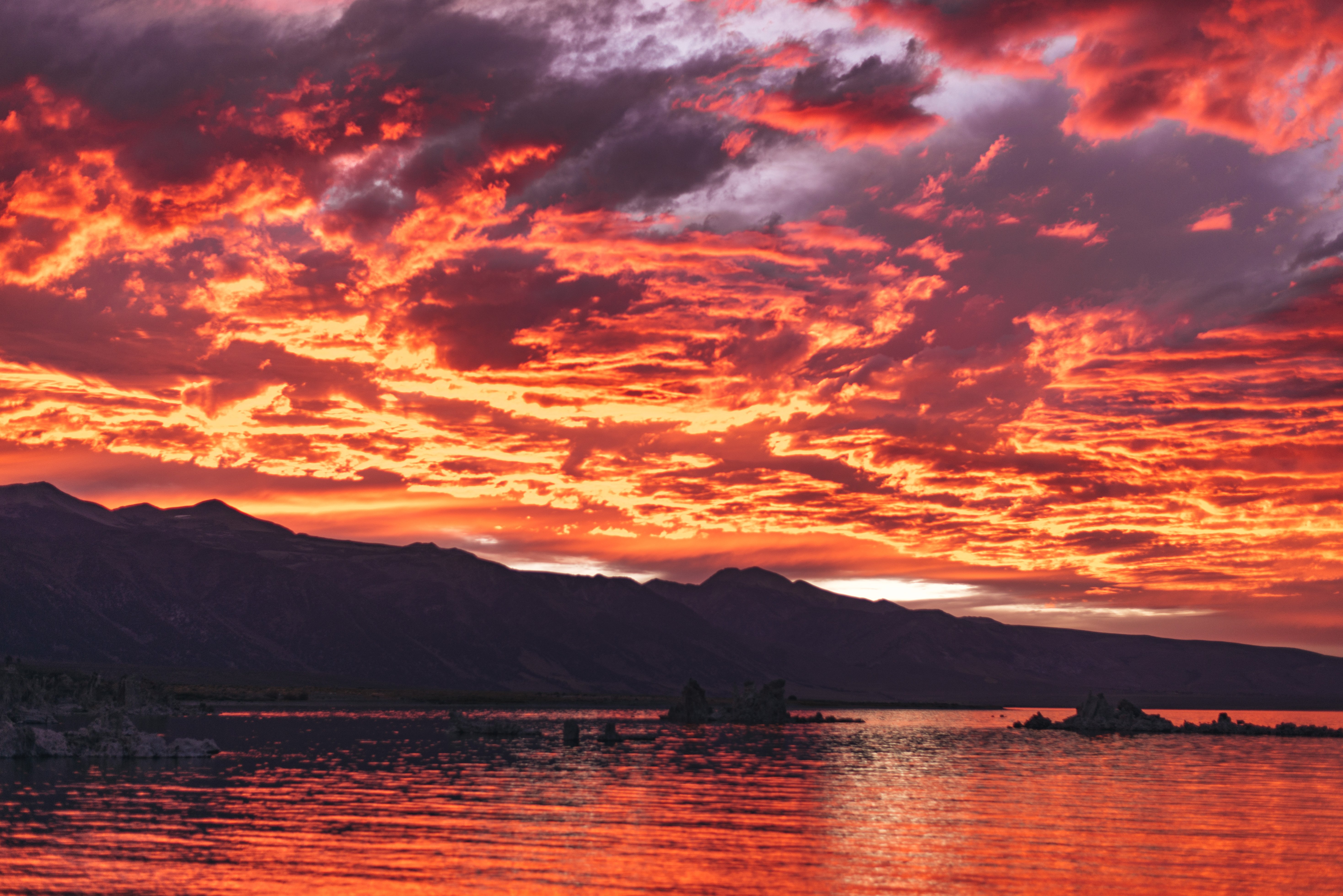 Surreal Mountain Landscape Lake 4K Wallpapers