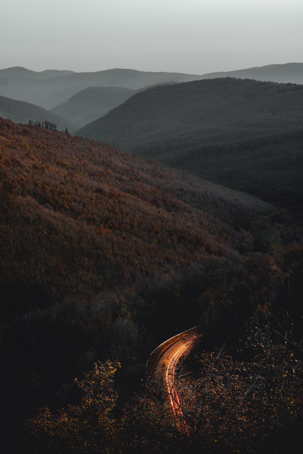 Time-Lapse Mountain Road 4K Photography Wallpapers