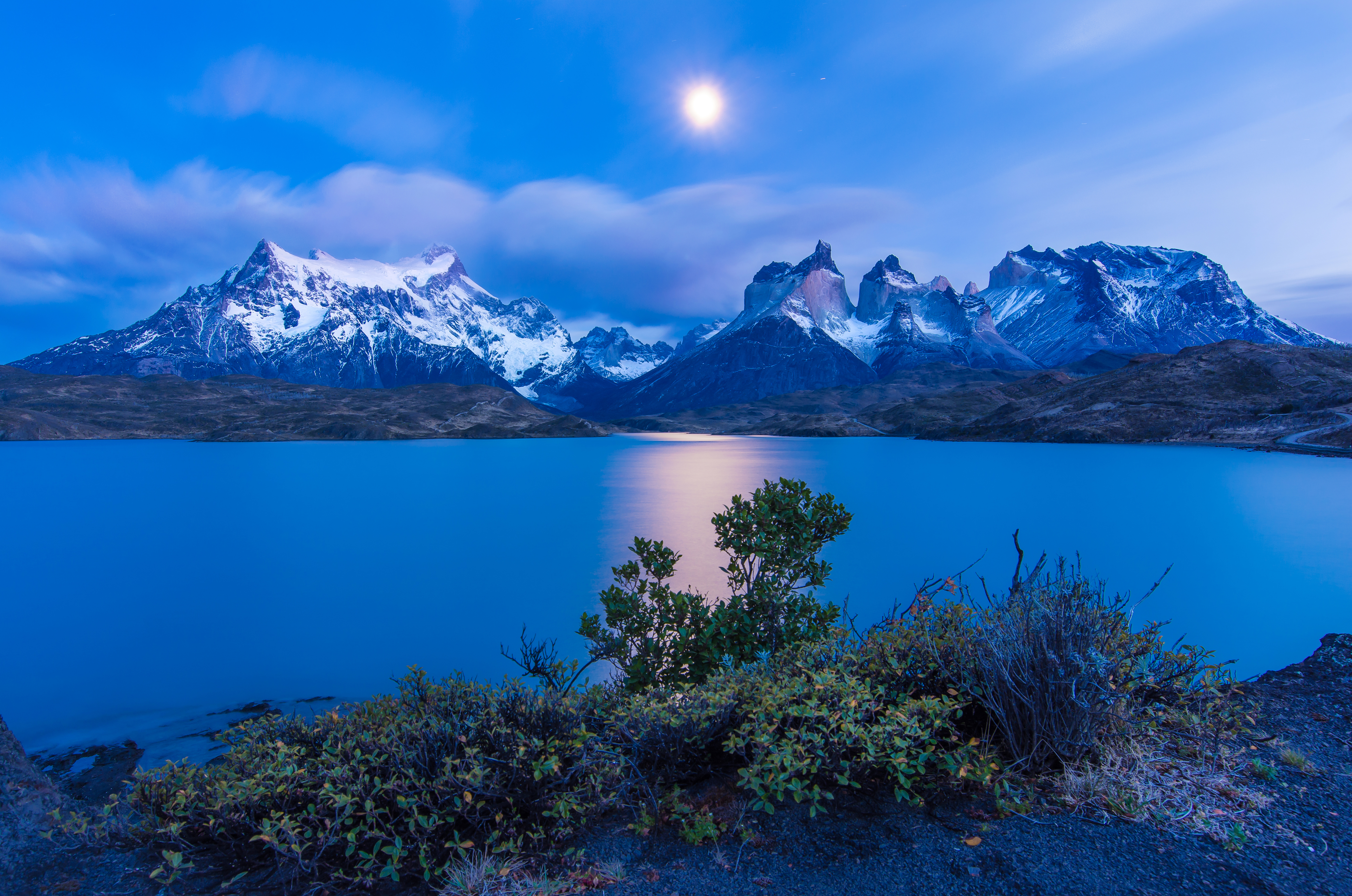 Torres Del Paine Mountains Lake In Chile Wallpapers