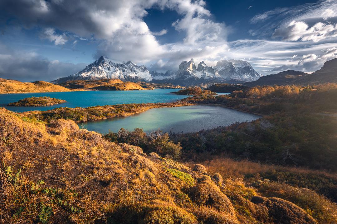 Torres Del Paine Mountains Lake In Chile Wallpapers