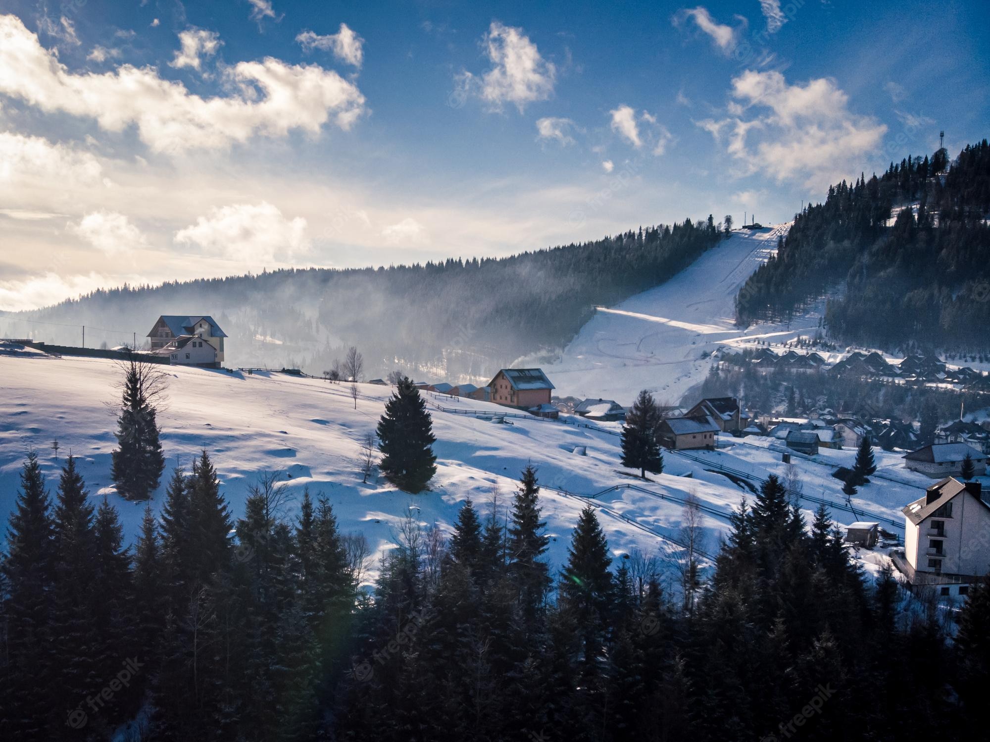 Ukrainian Bukovel In Winter Wallpapers