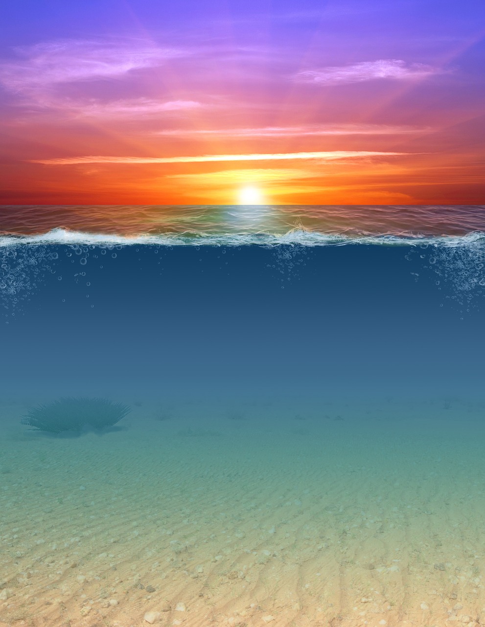 Underwater Sunset Wallpapers