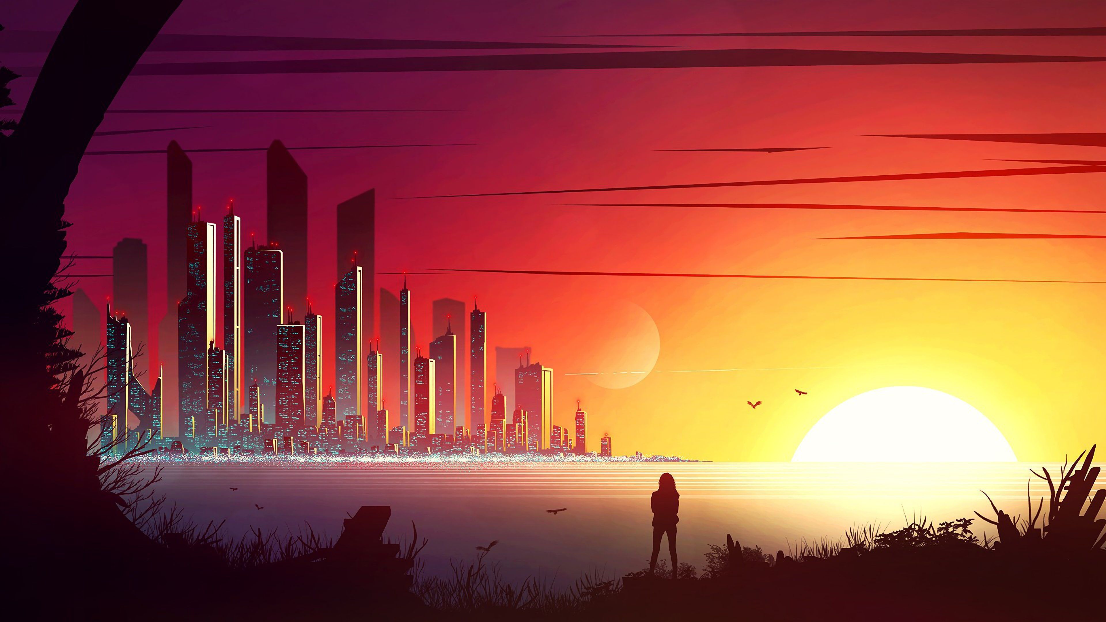 Unusual Sunrise Digital Wallpapers