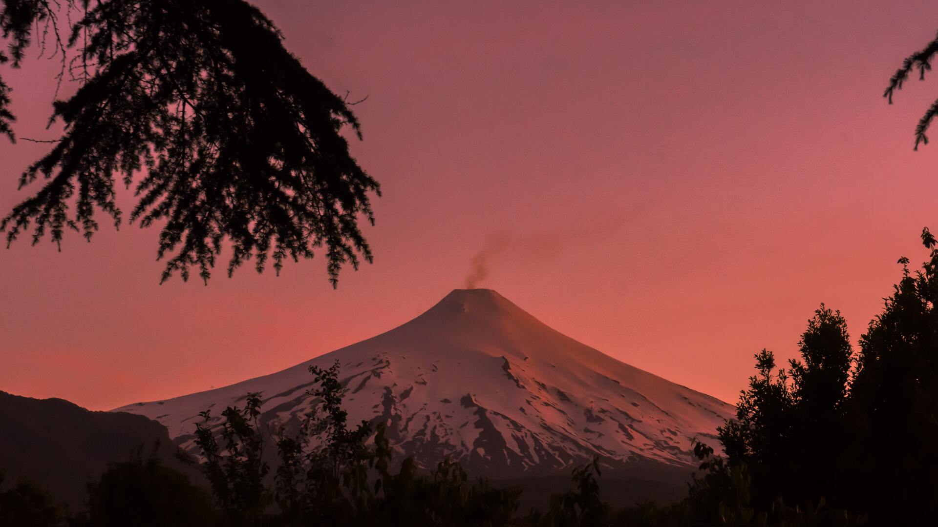 Villarrica Volcano In Chile Wallpapers