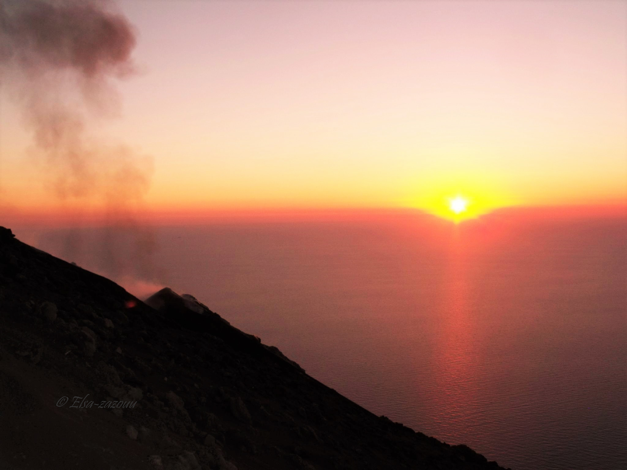 Volcano In Italy Sunset Wallpapers