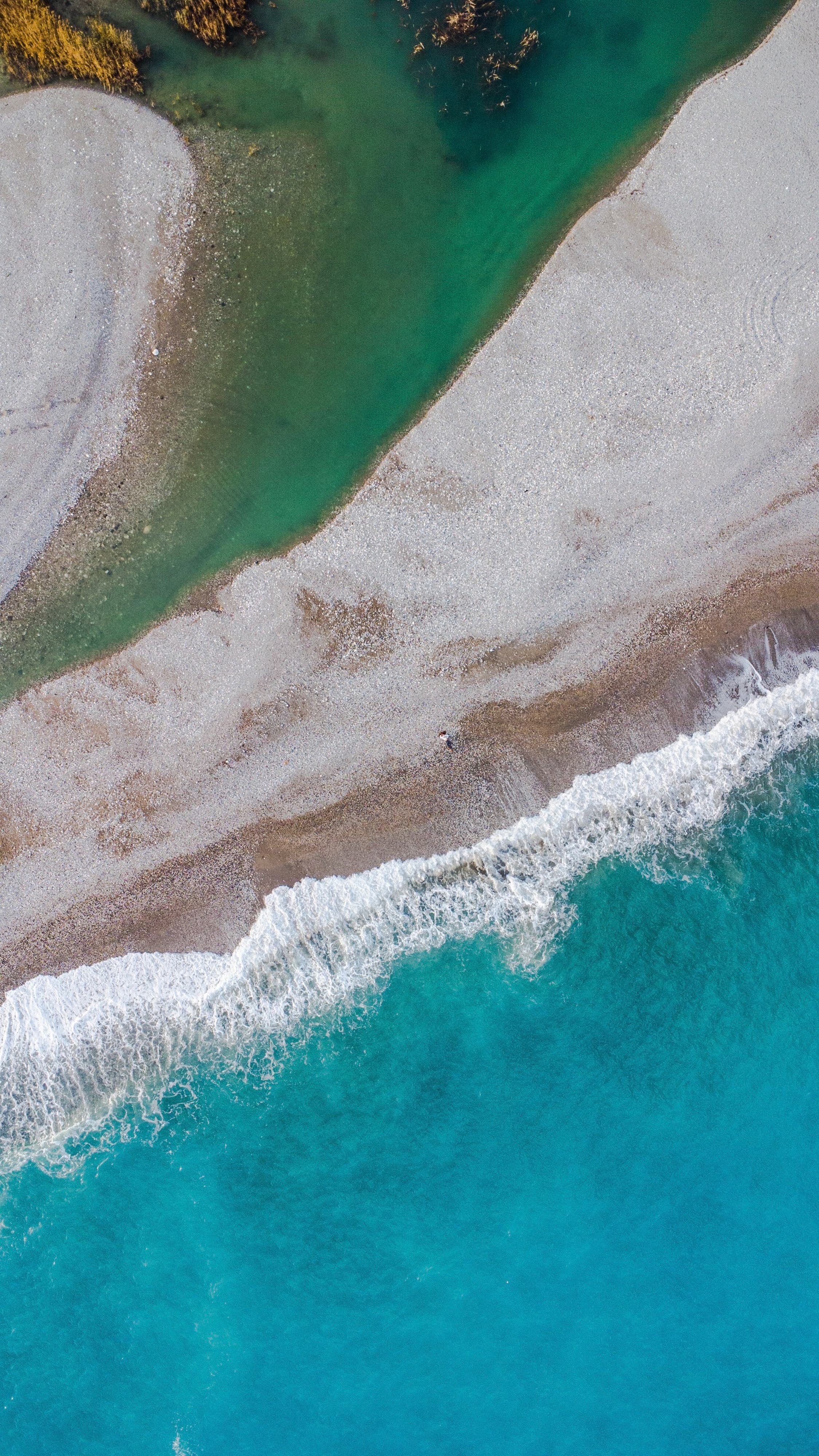 Warm Beach Aerial View Wallpapers