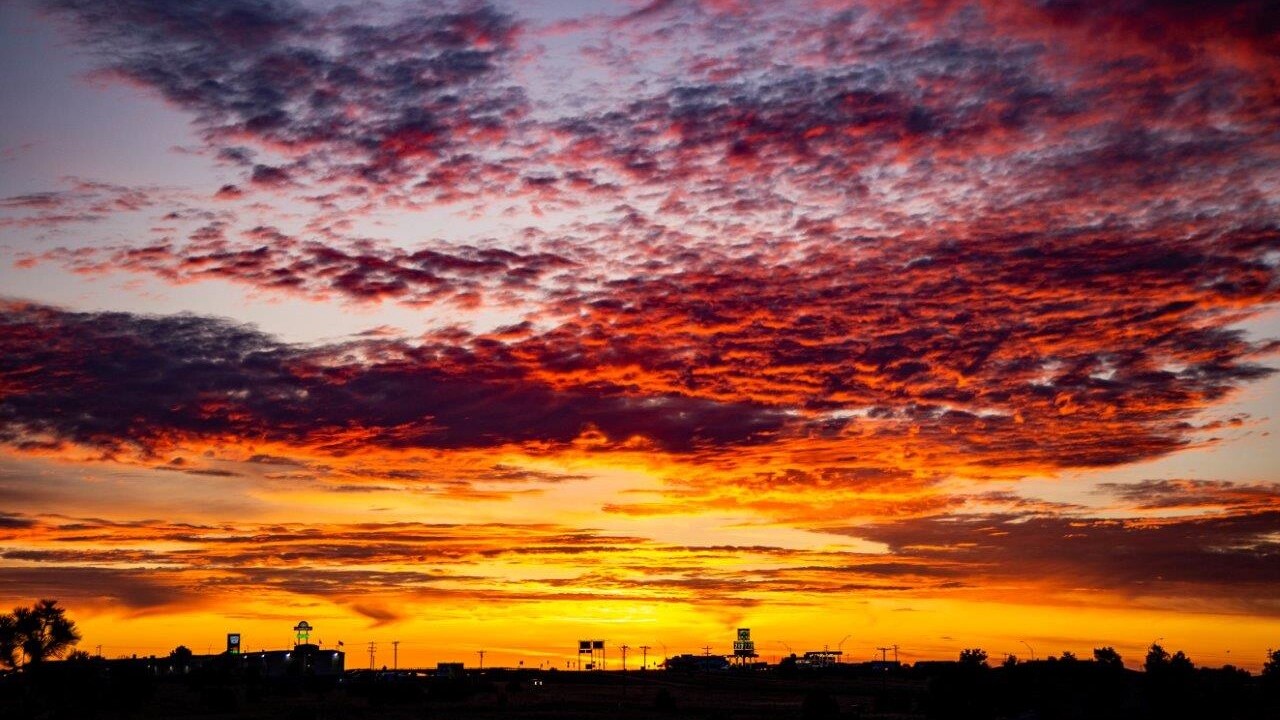 Warm Cloudy Evening Sunrise Wallpapers