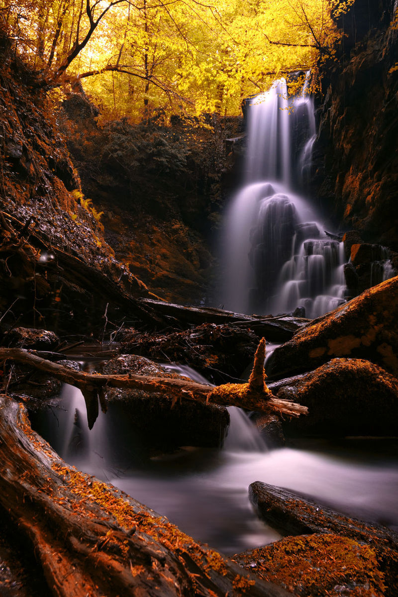 Waterfall And Lightning Wallpapers