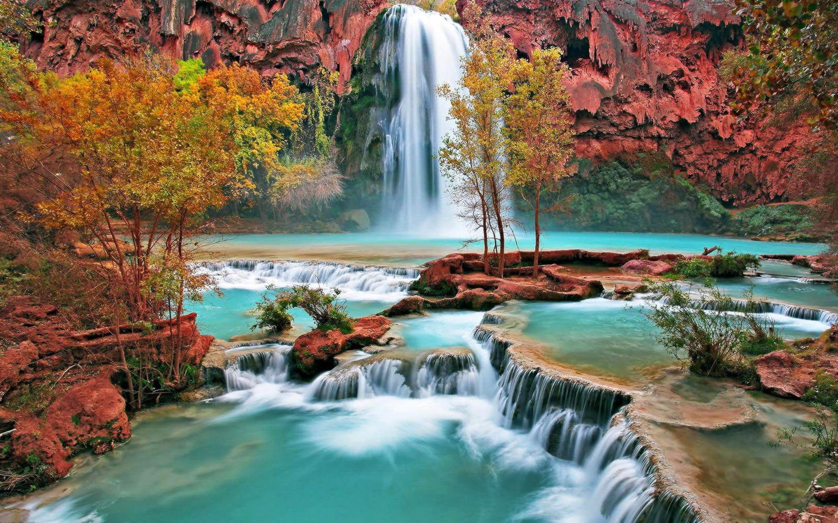 Waterfall Landscape Wallpapers