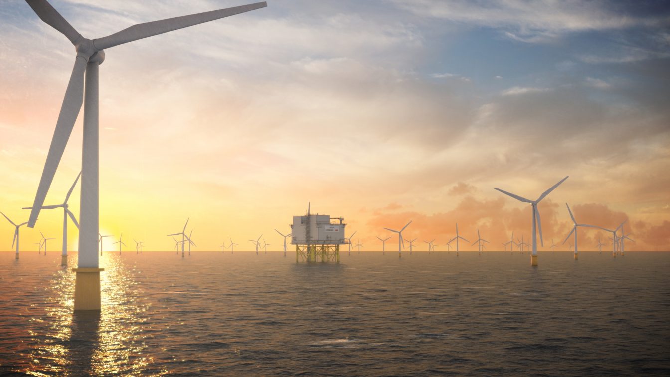 Wind Turbine And Sunrise Wallpapers