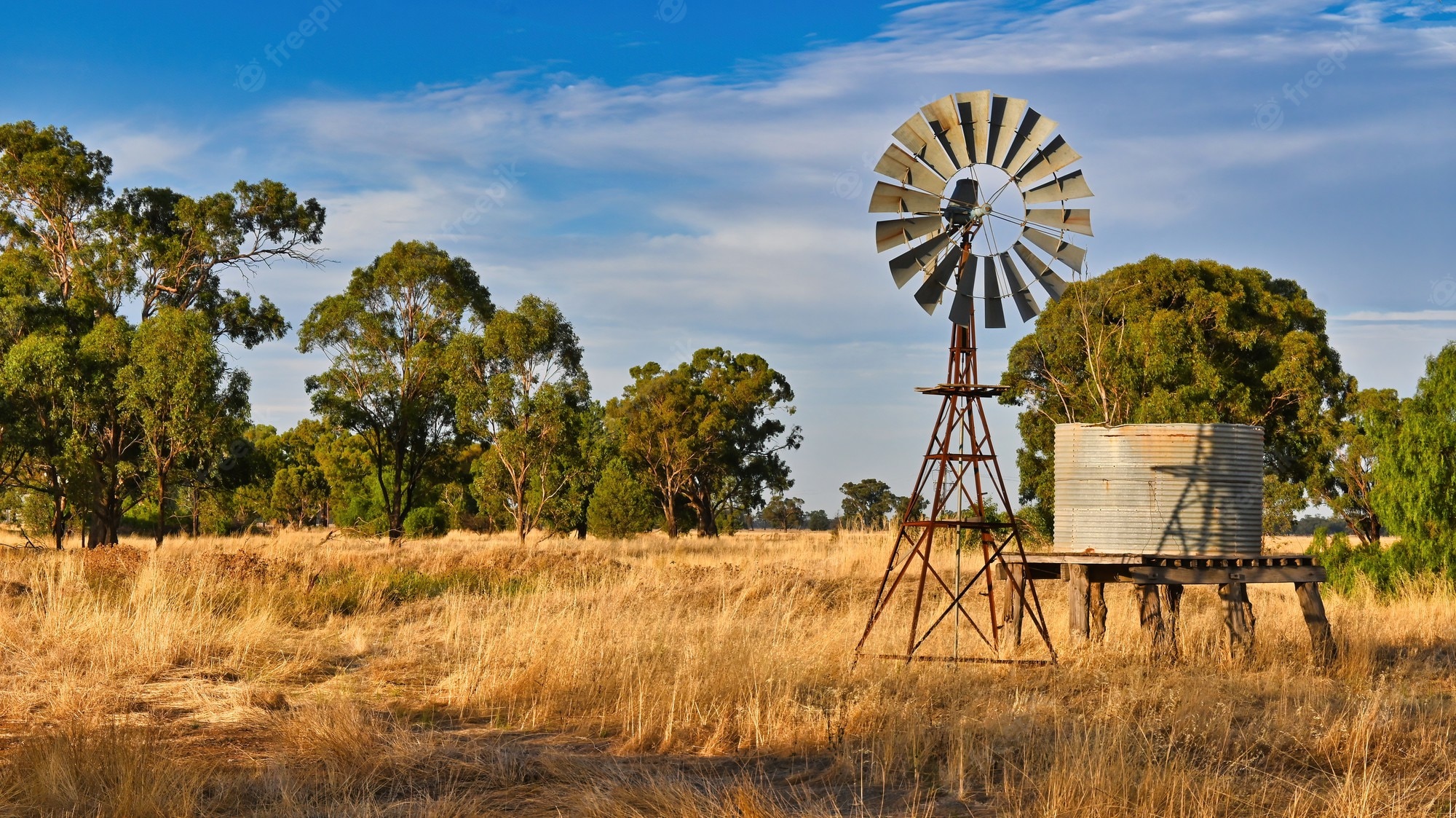 Windmill On Wheat Field At Sunset Wallpapers