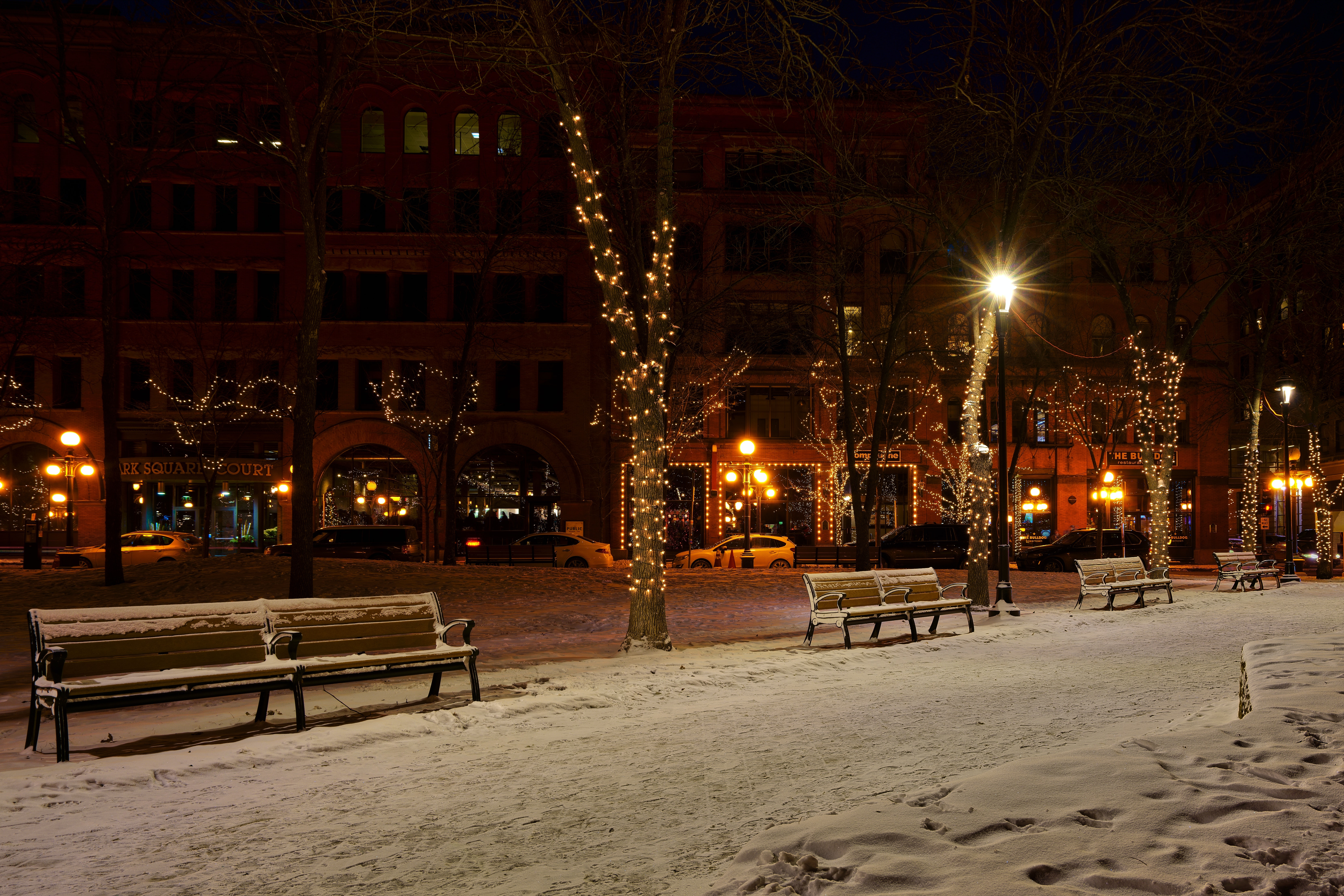 Winter City Background